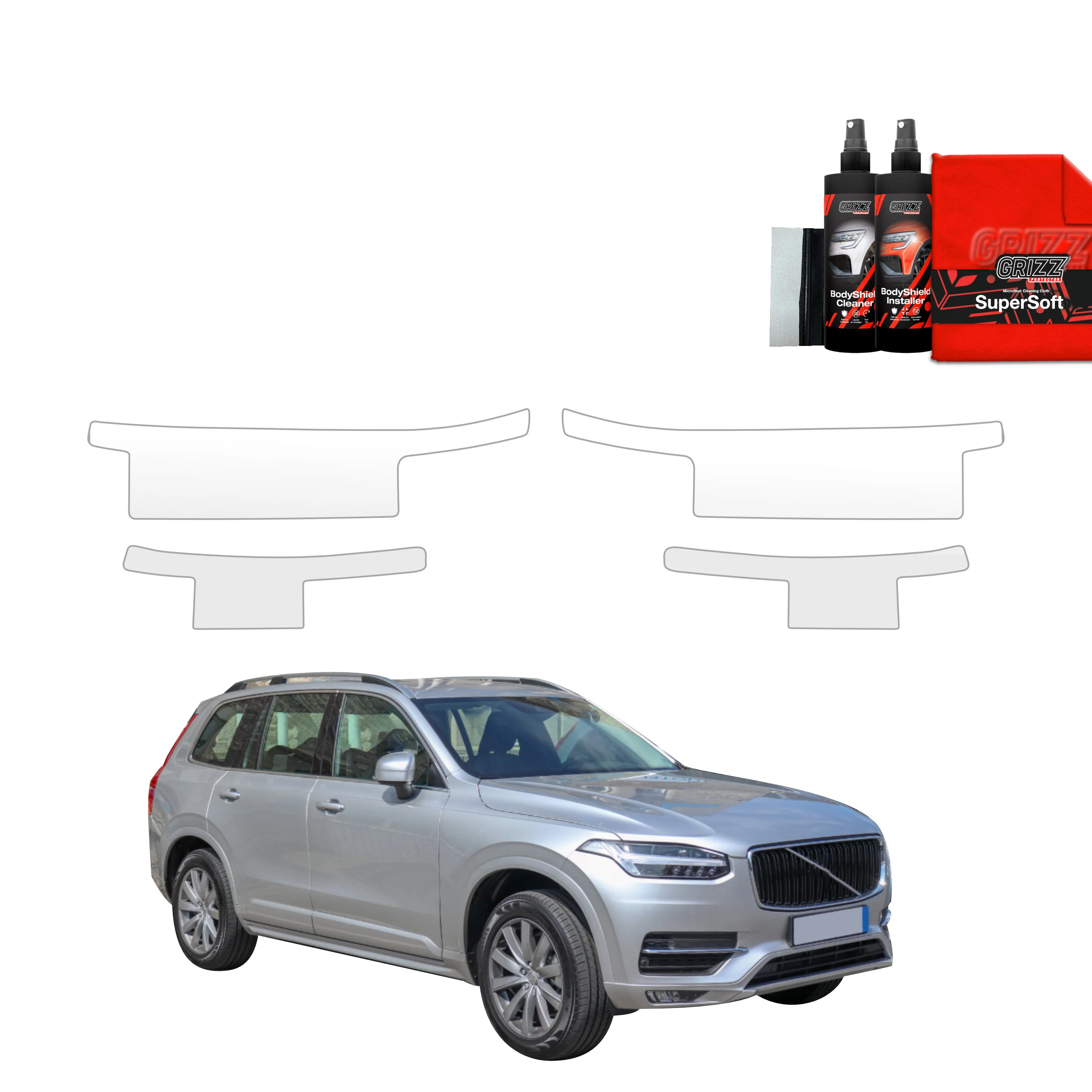 4in1 Schutzfolie für Schweller - Volvo XC90 (2014-2024)