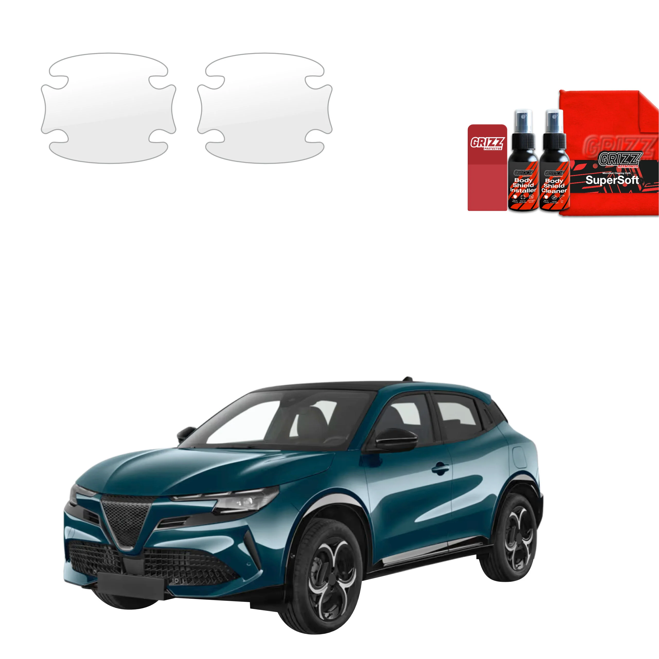 2in1 Schutzfolie für Türgriffmulden - Alfa Romeo Junior (2024-2026)