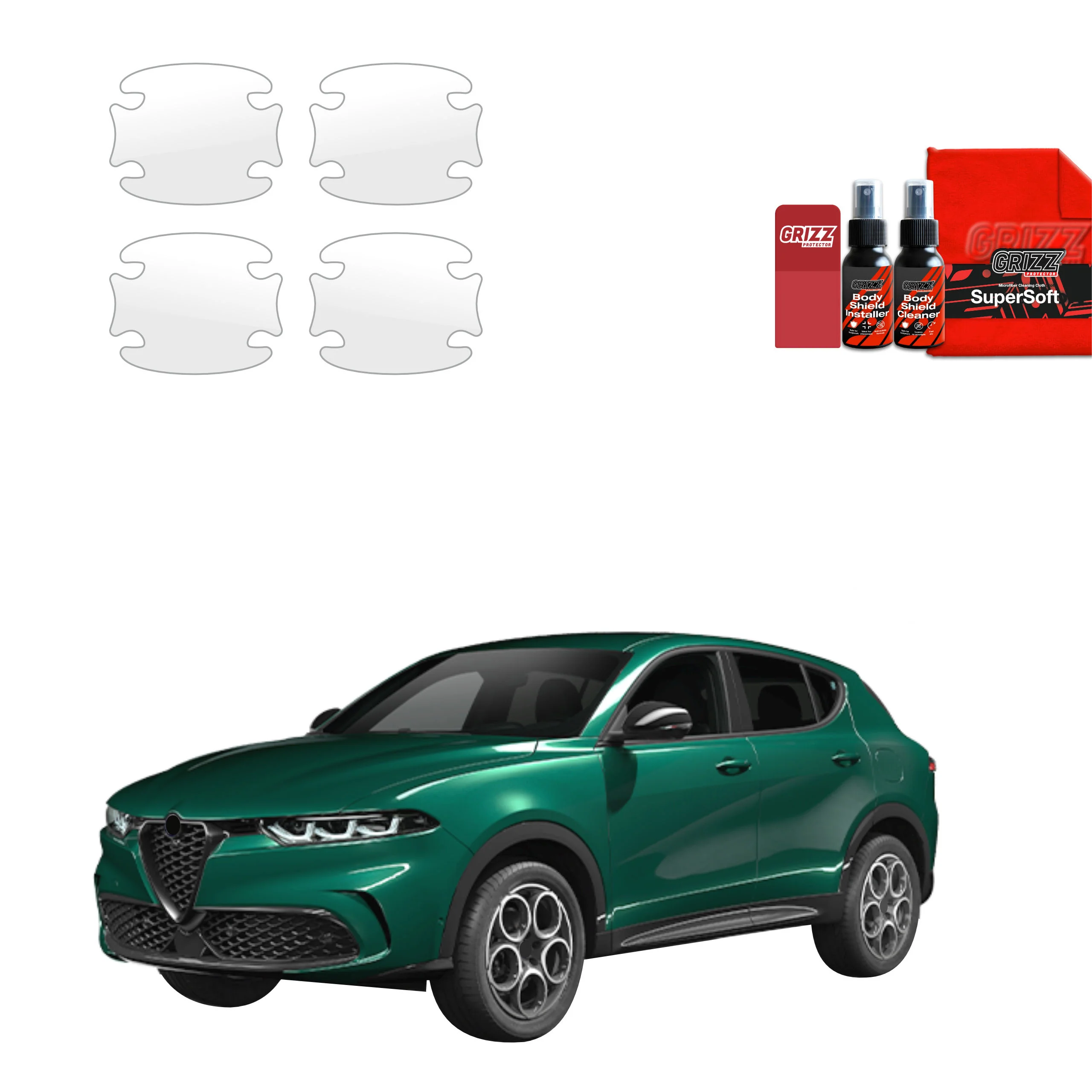 4in1 Schutzfolie für Türgriffmulden - Alfa Romeo Tonale (2022-2026)