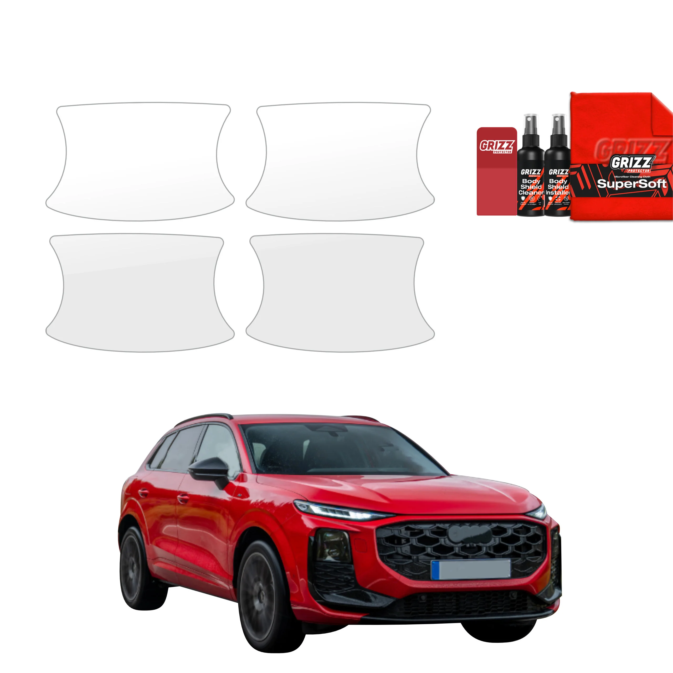 4in1 Schutzfolie für Türgriffmulden - Audi Q3 (2025-2026)