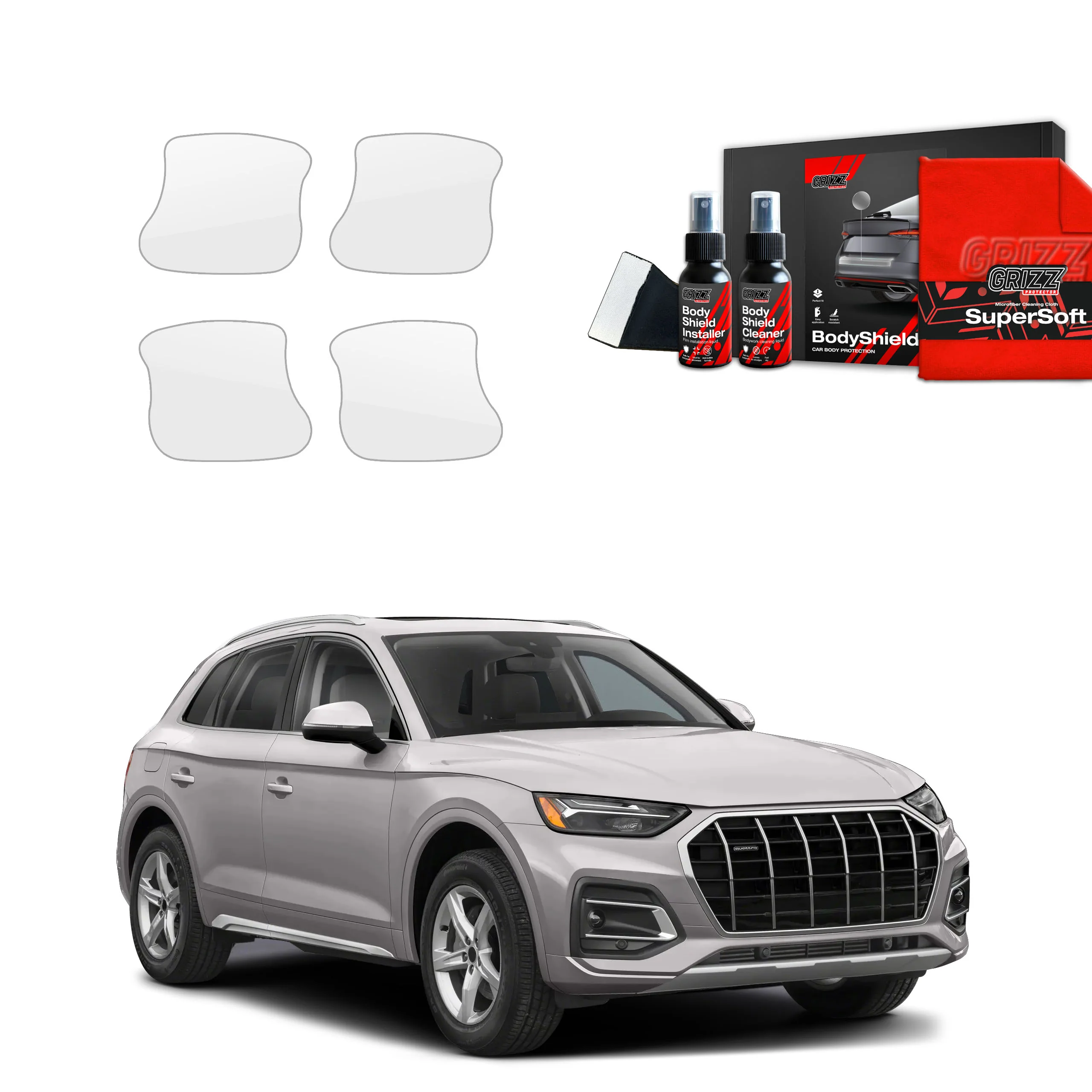 4in1 Schutzfolie für Türgriffmulden - Audi Q5 (2020-2025)