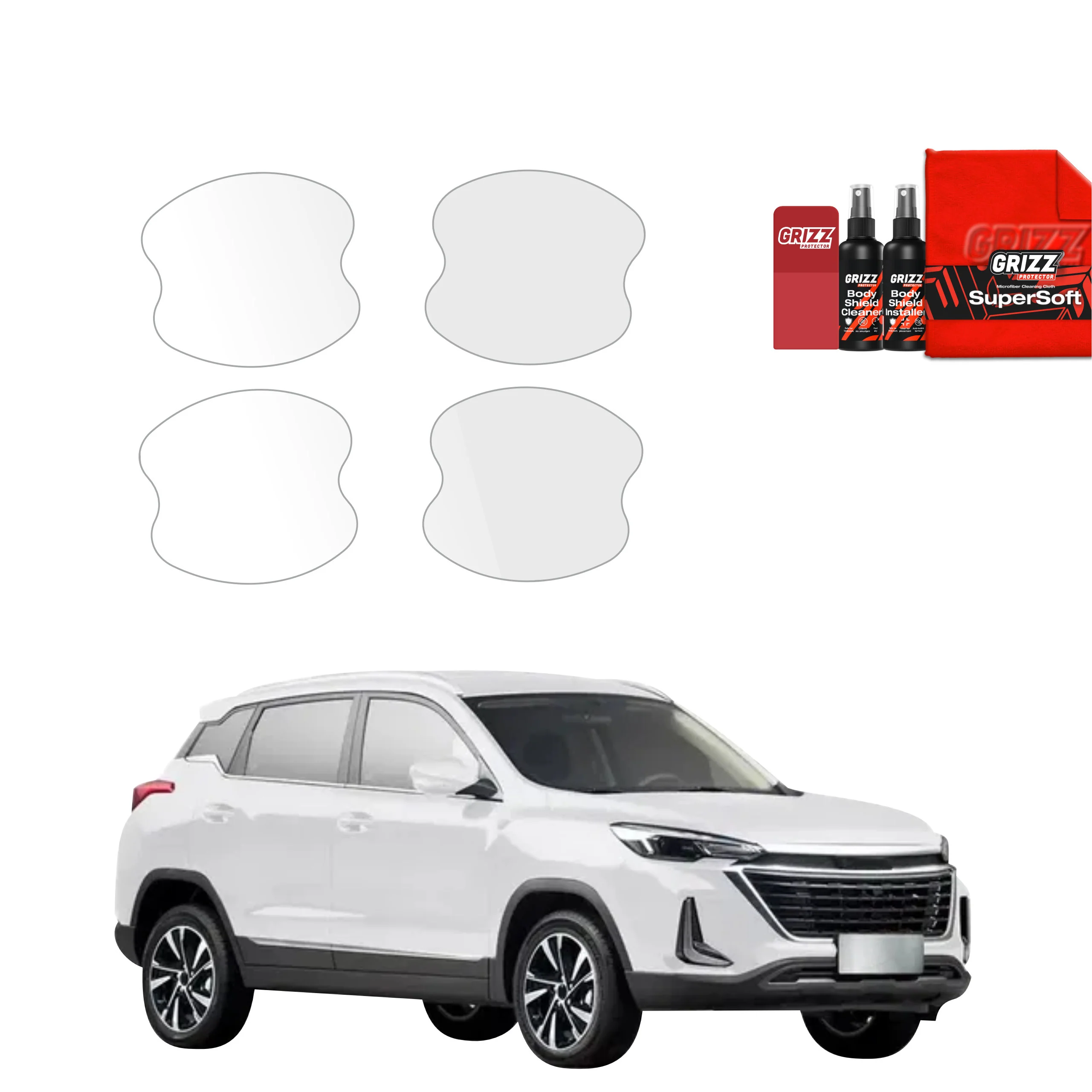 4in1 Schutzfolie für Türgriffmulden - BAIC BEIJING 3 (2023-2026)