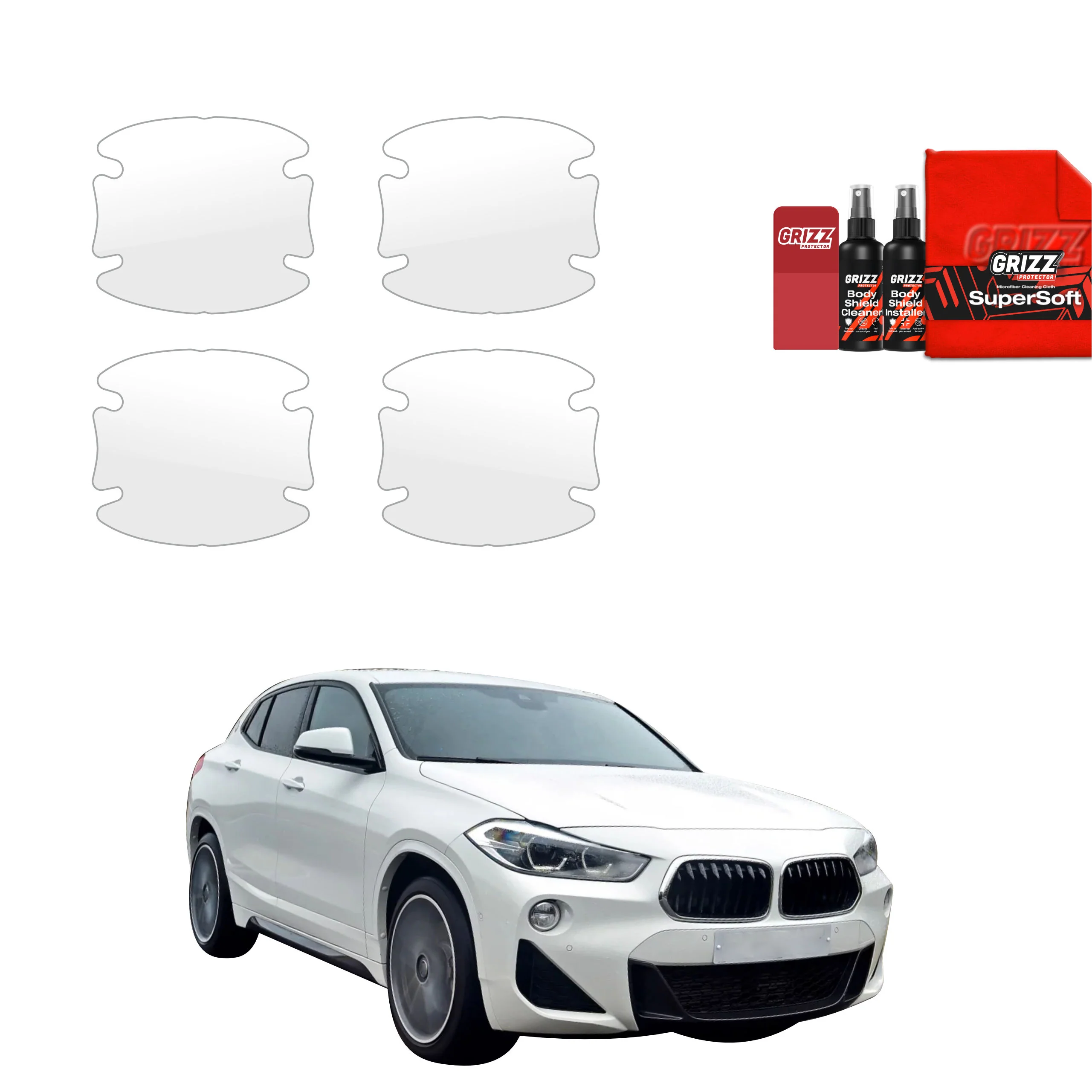 4in1 Schutzfolie für Türgriffmulden - BMW X2 (2017-2023)