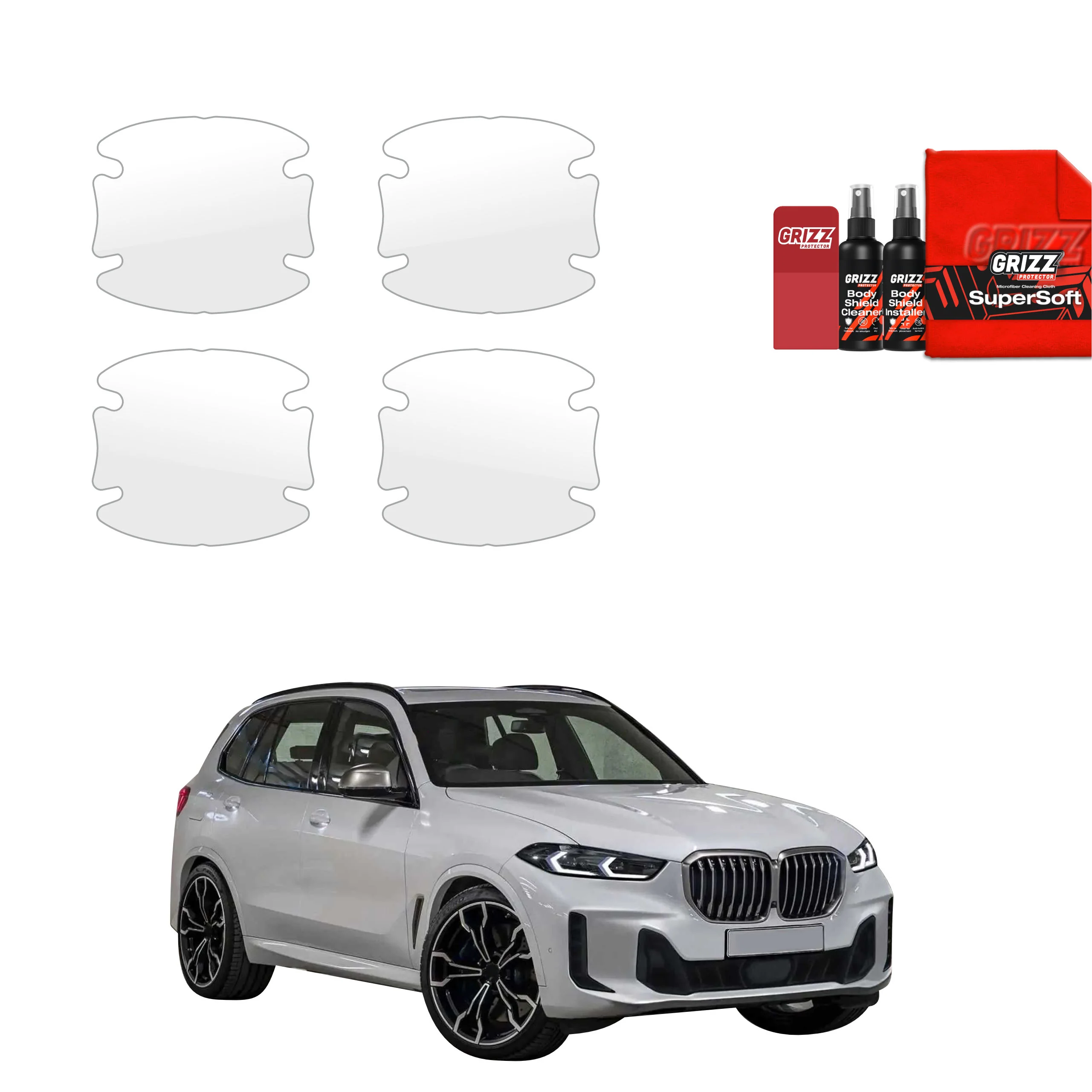 4in1 Schutzfolie für Türgriffmulden - BMW X5 G05 (2023-2026)