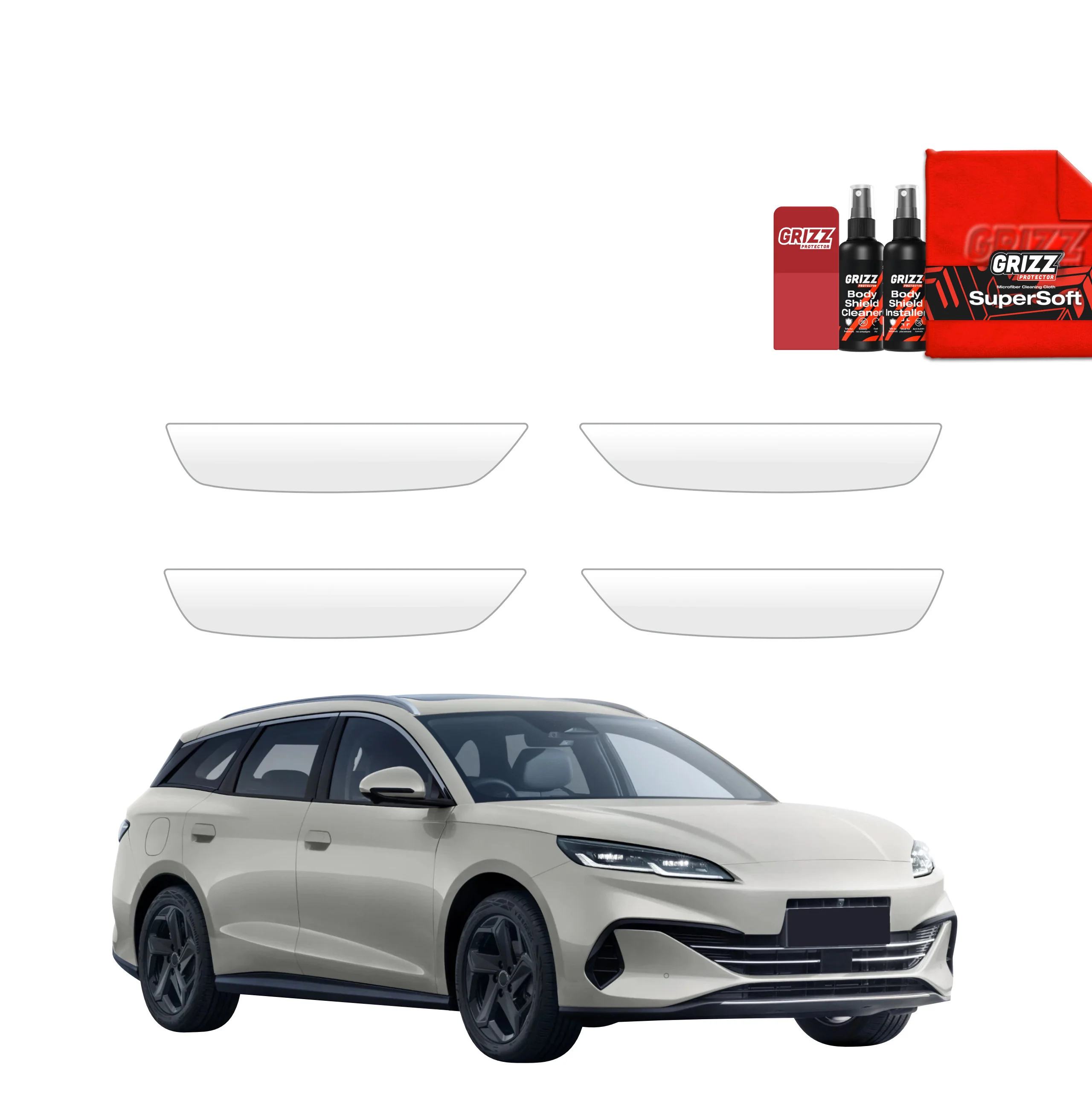 4in1 Schutzfolie für Türgriffmulden - BYD Seal 06 Dm-i Touring (2025-2026)