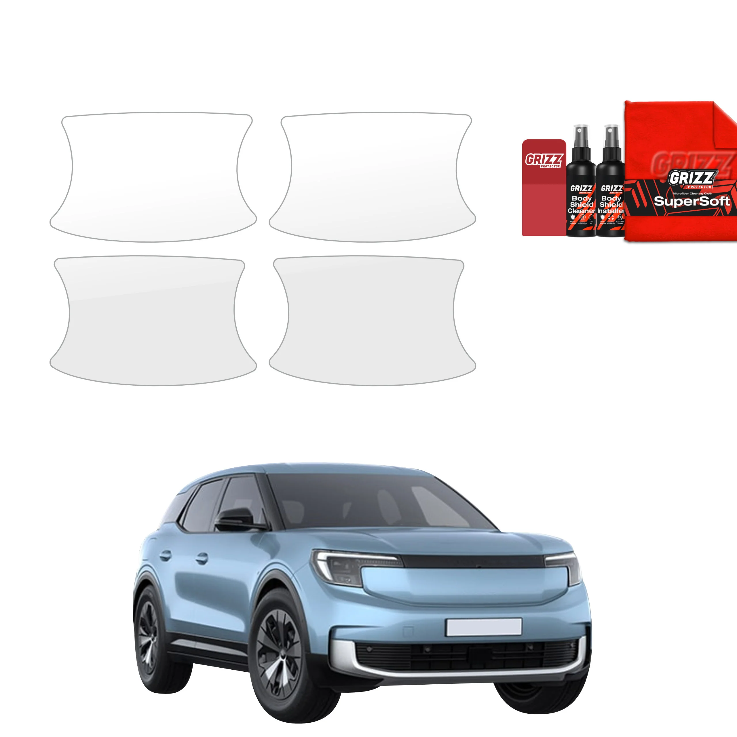 4in1 Schutzfolie für Türgriffmulden - Ford Explorer EV (2024-2026)