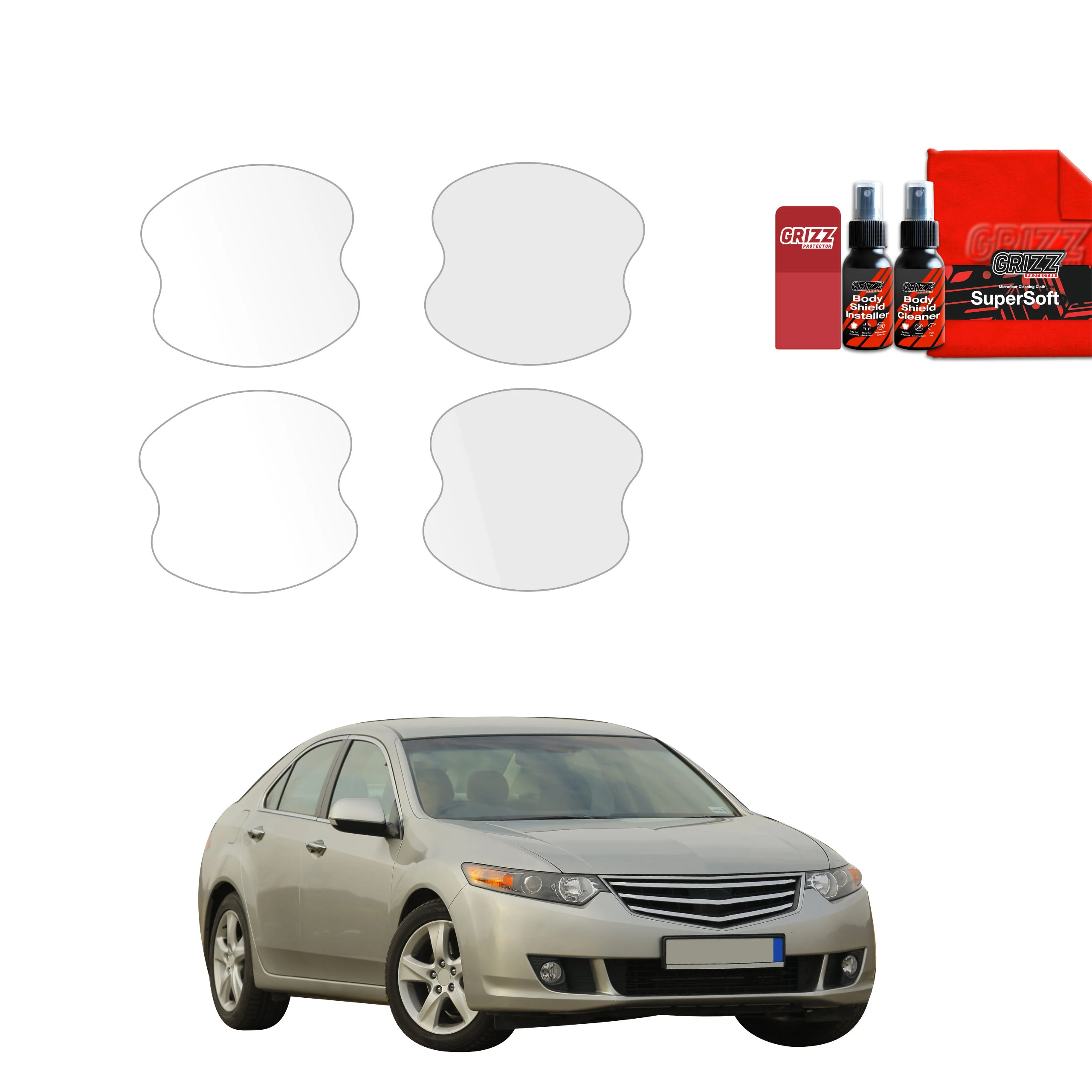4in1 Schutzfolie für Türgriffmulden - Honda Accord Sedan 5D (2021-2026)