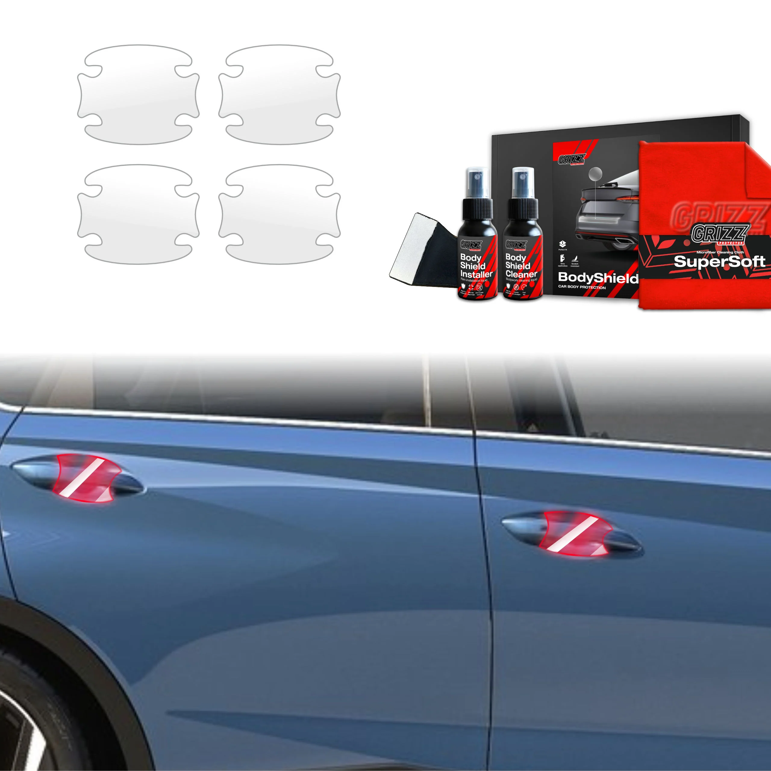 4in1 Schutzfolie für Türgriffmulden - Hyundai Bayon (2024-2026)