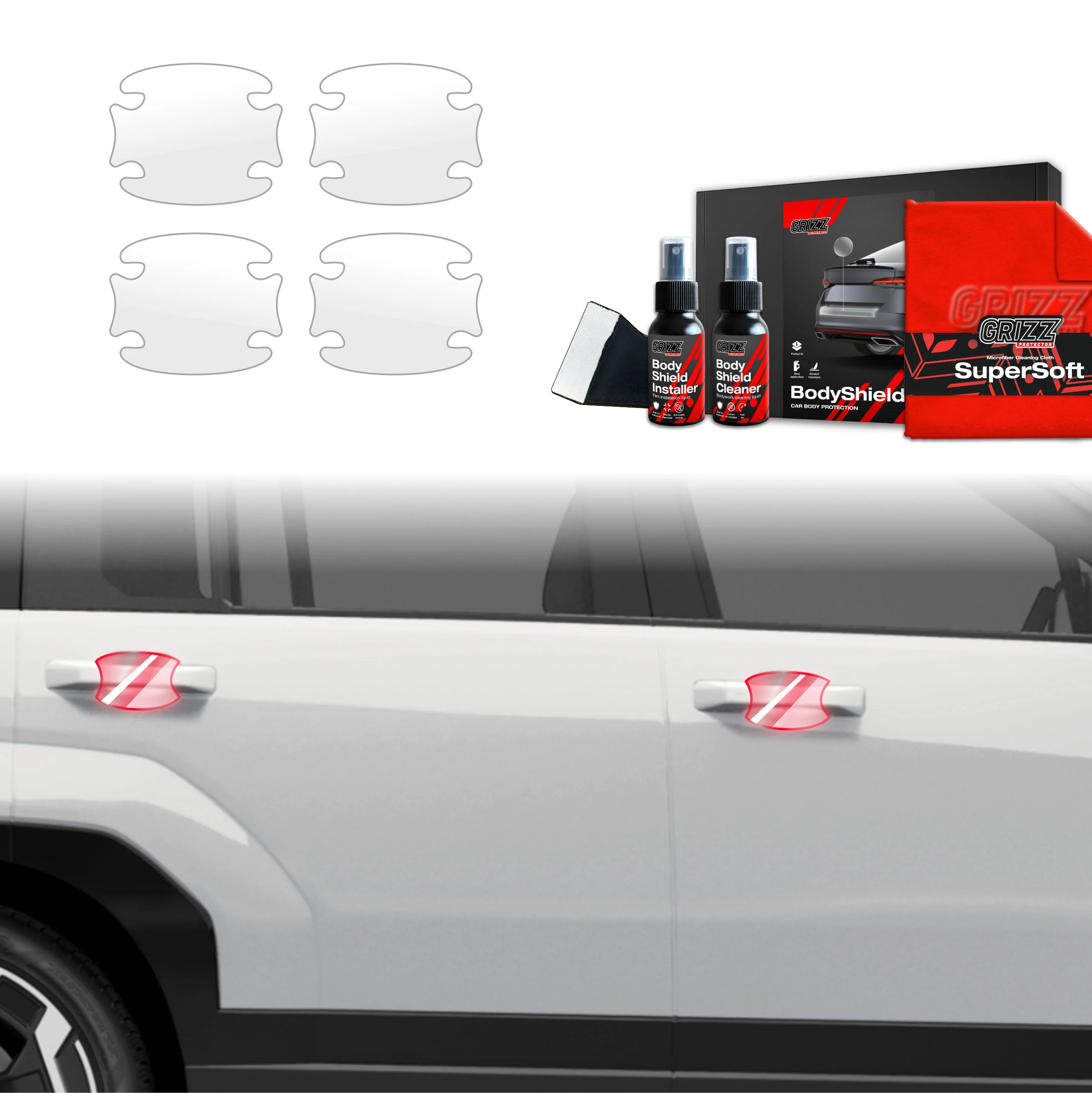 4in1 Schutzfolie für Türgriffmulden - Hyundai Santa Fe (2023-2026)