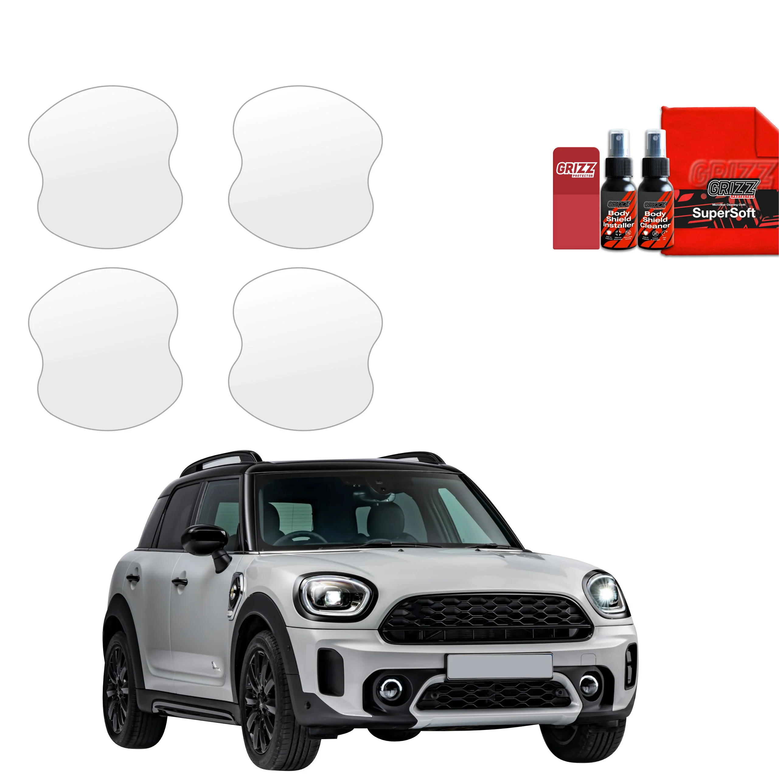 4in1 Schutzfolie für Türgriffmulden - Mini Countryman (2023-2026)