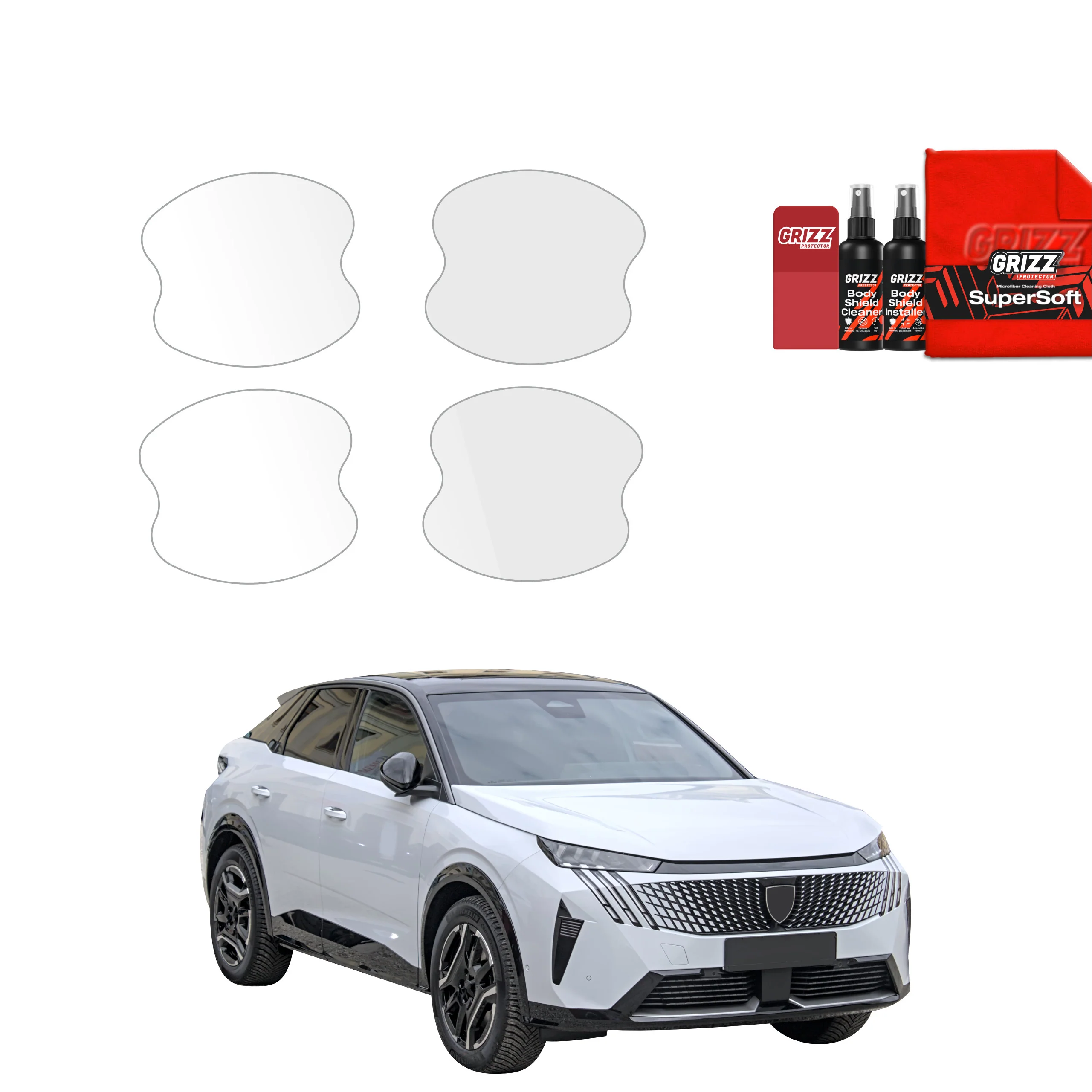 4in1 Schutzfolie für Türgriffmulden - Peugeot 3008 (2024-2026)