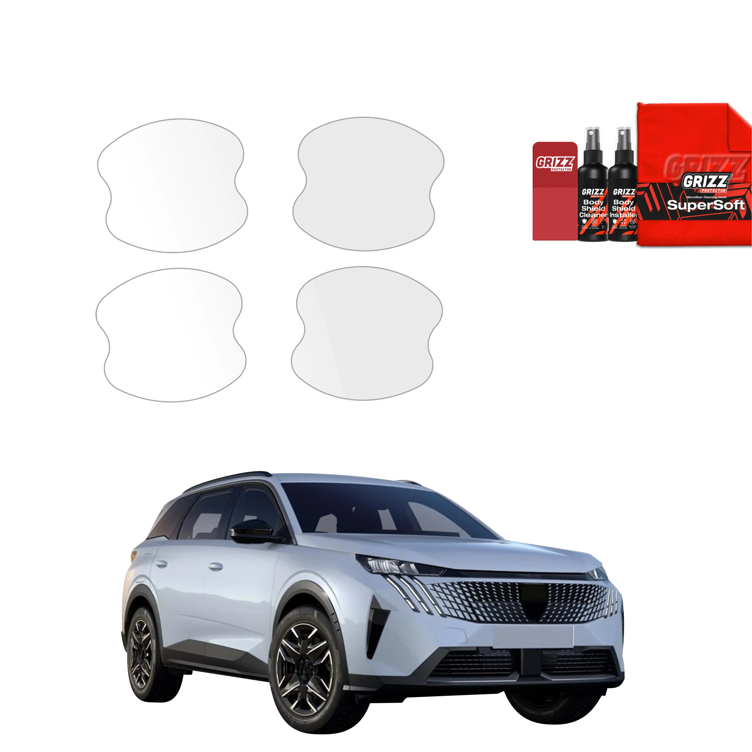 4in1 Schutzfolie für Türgriffmulden - Peugeot 5008 (2025-2026)