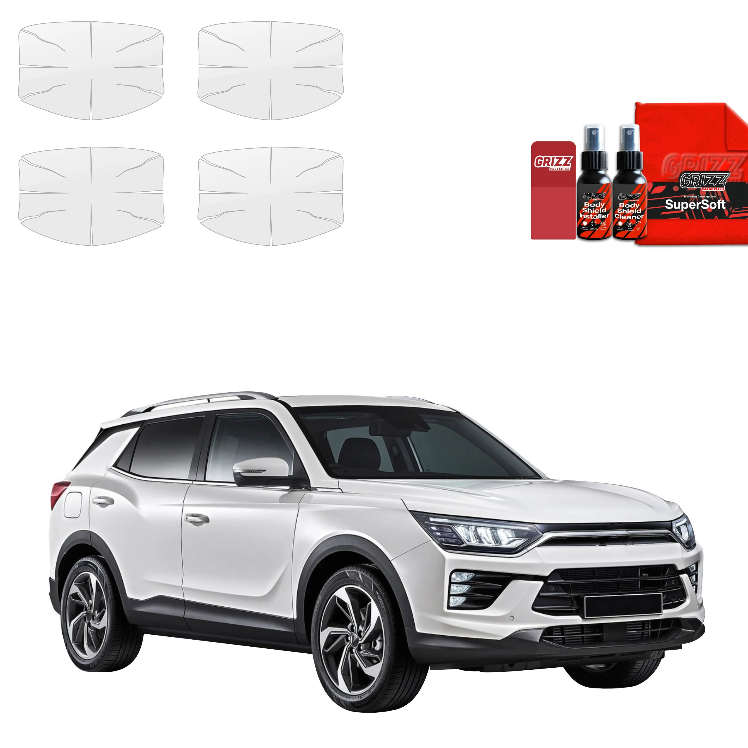 4in1 Schutzfolie für Türgriffmulden - SsangYong Korando (2023-2026)