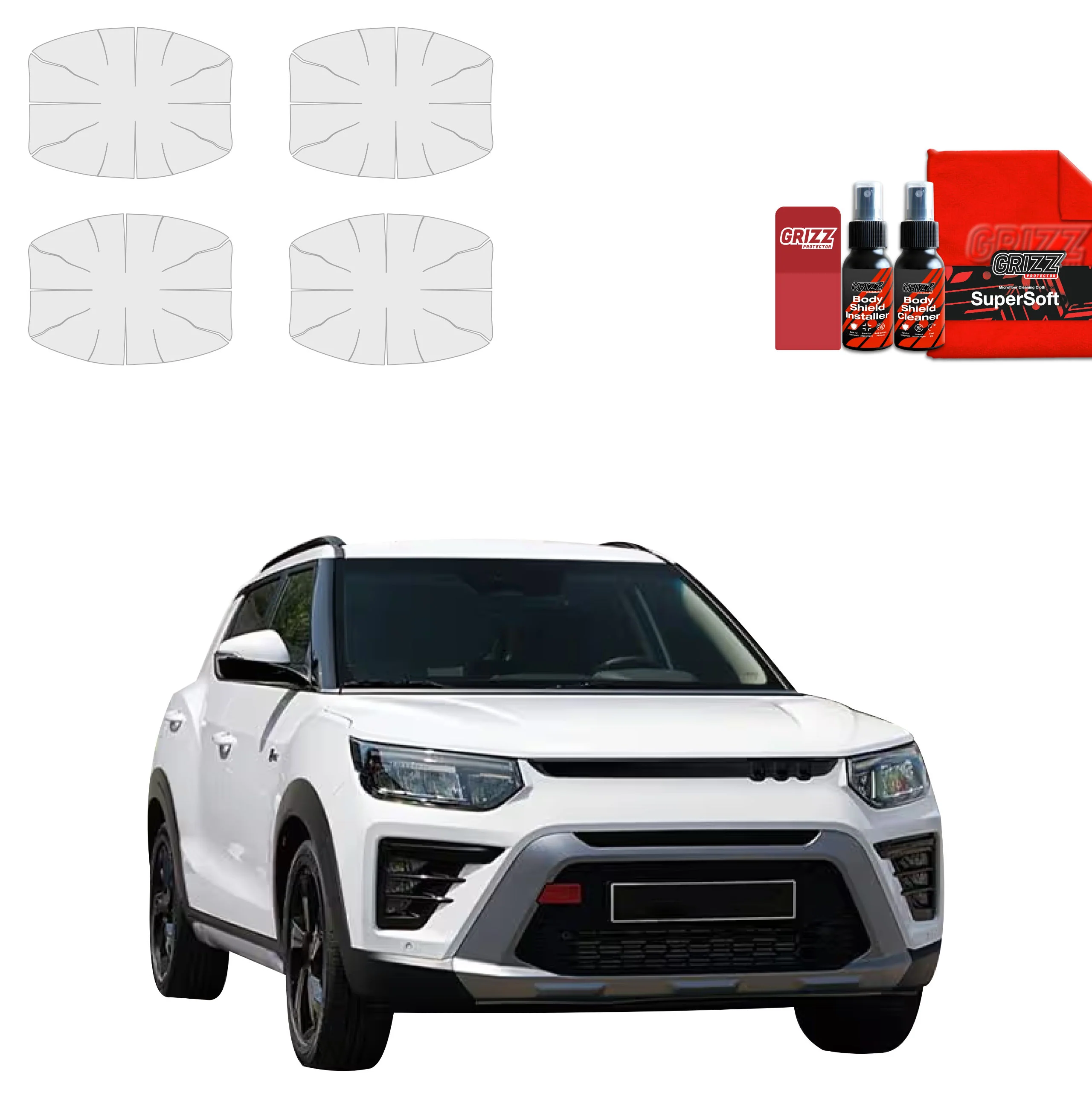 4in1 Schutzfolie für Türgriffmulden - SsangYong Tivoli (2023-2026)