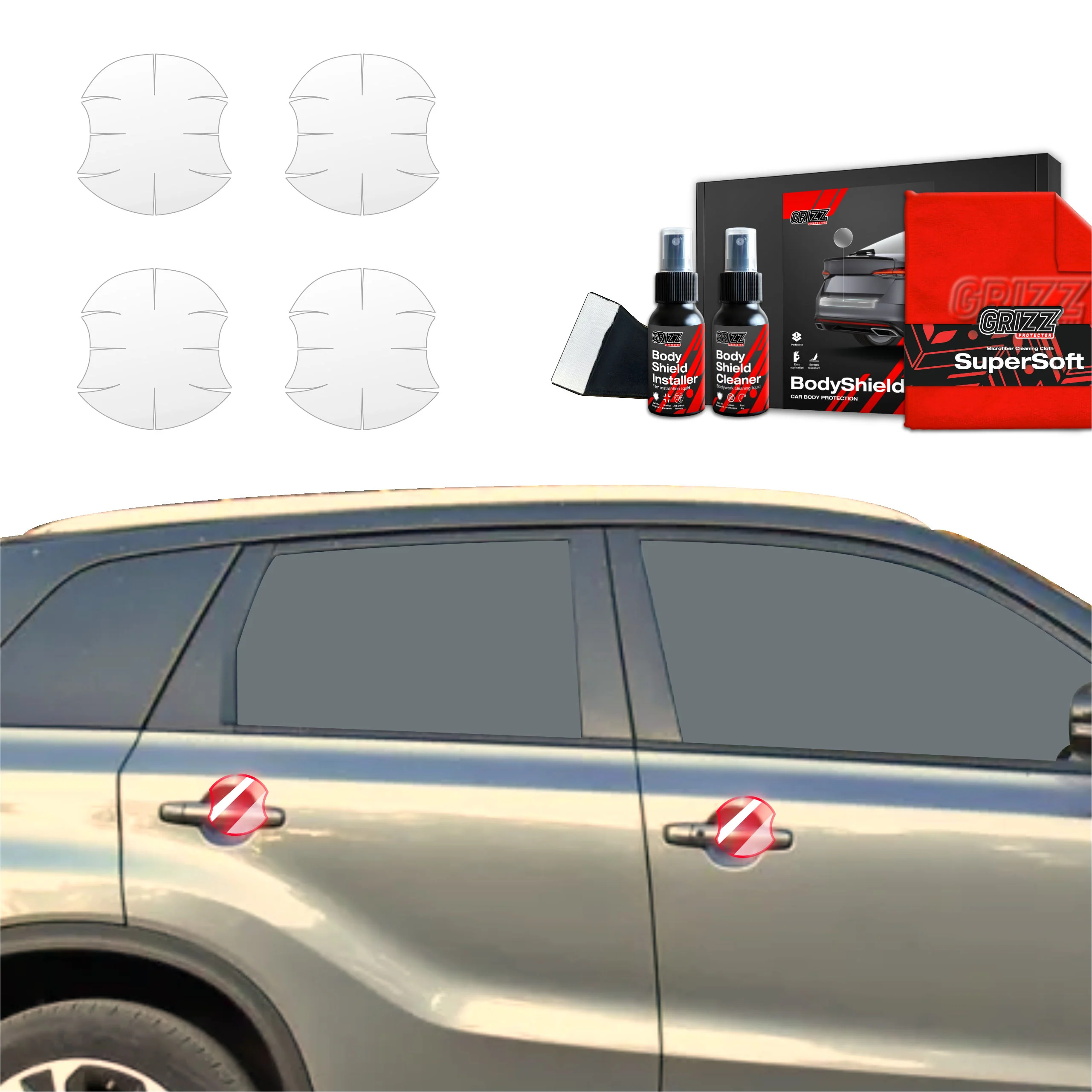 4in1 Schutzfolie für Türgriffmulden - Suzuki Vitara Facelift (2024-2026)