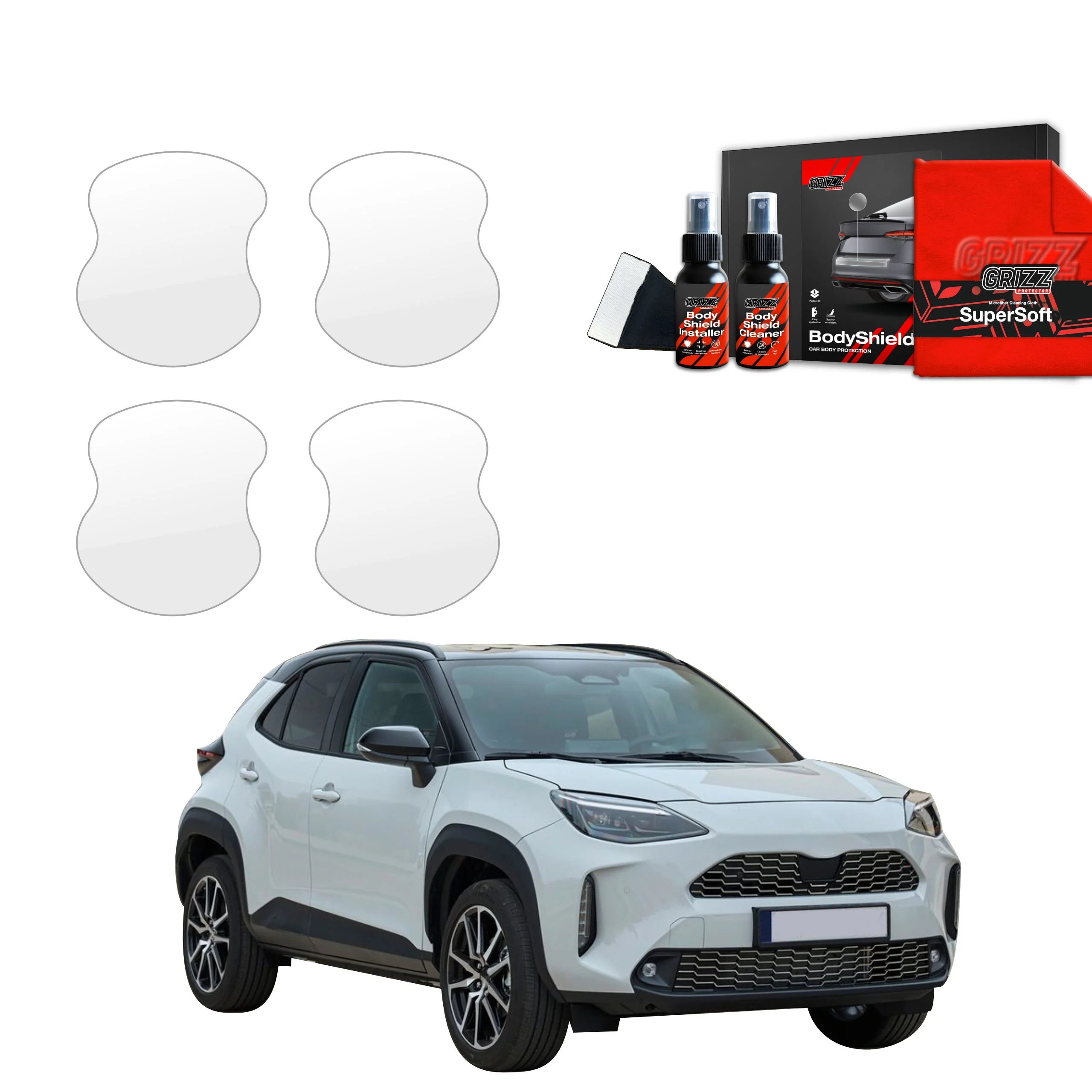 4in1 Schutzfolie für Türgriffmulden - Toyota Yaris Cross (2021-2026)