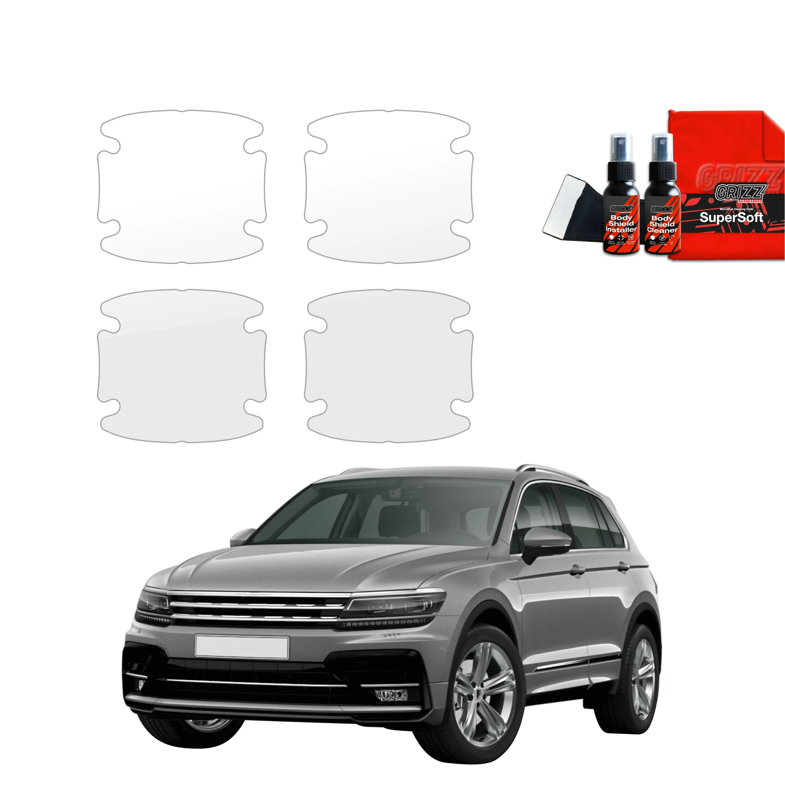 4in1 Schutzfolie für Türgriffmulden - Volkswagen Tiguan 2 (2016-2020)