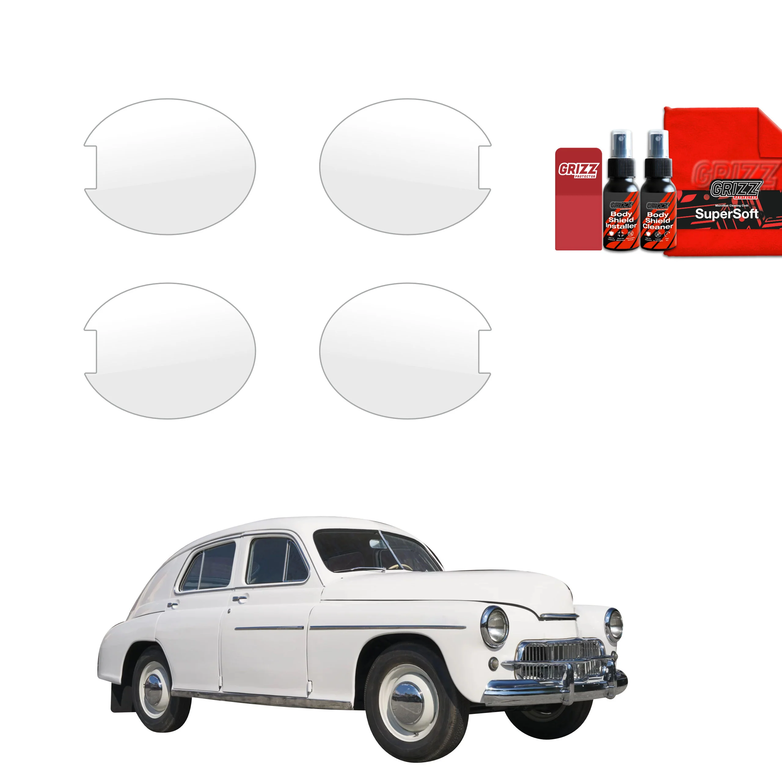 4in1 Schutzfolie für Türgriffmulden - Warszawa 201 (1957-1964)
