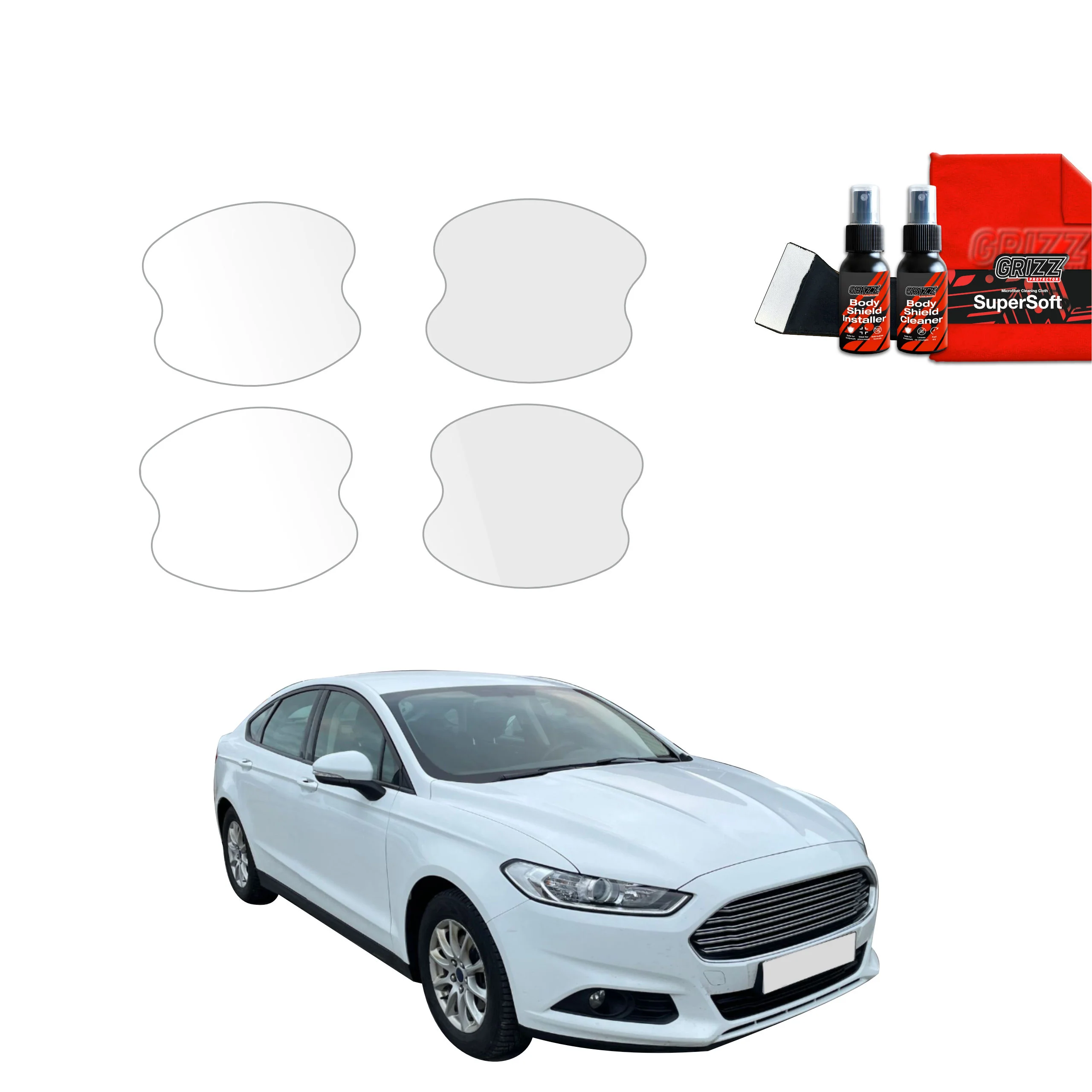 4in1 Schutzfolie für Türgriffmulden - Ford Mondeo Mk5 Sedan (2014-2019)