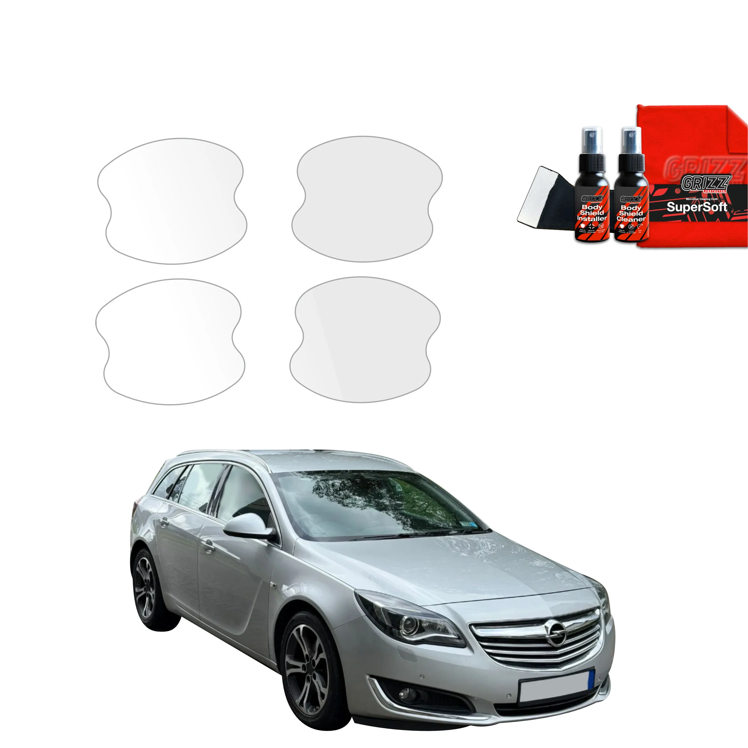 4in1 Schutzfolie für Türgriffmulden - Opel Insignia Kombi Facelifting (2013-2017)
