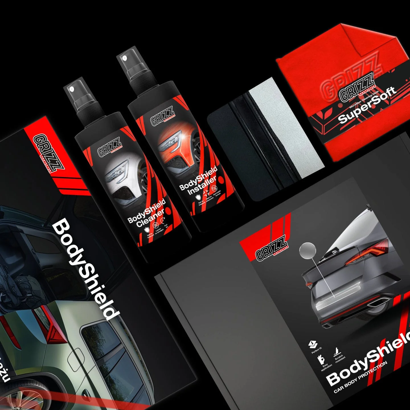 4in1 Schwarze schutzfolie fĂŒr B-SĂ€ule - Suzuki Swace Facelift (2023-2026) - Image 6