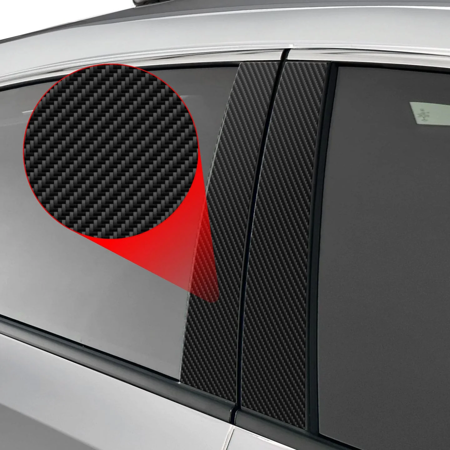 6in1 Kohlenstoff Schutzfolie fĂŒr B-C-SĂ€ule - Opel Insignia A Sedan Facelifting (2013-2017) - Image 2