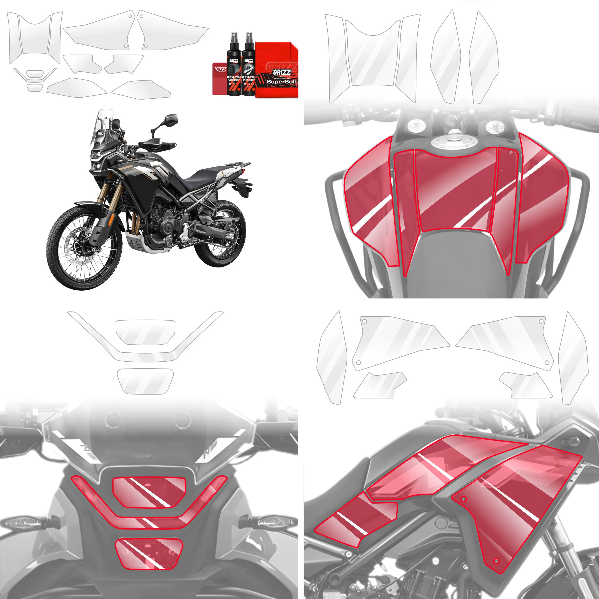 12in1 Schutzfolie - CFMOTO 450MT (2023-2026) - Image 2