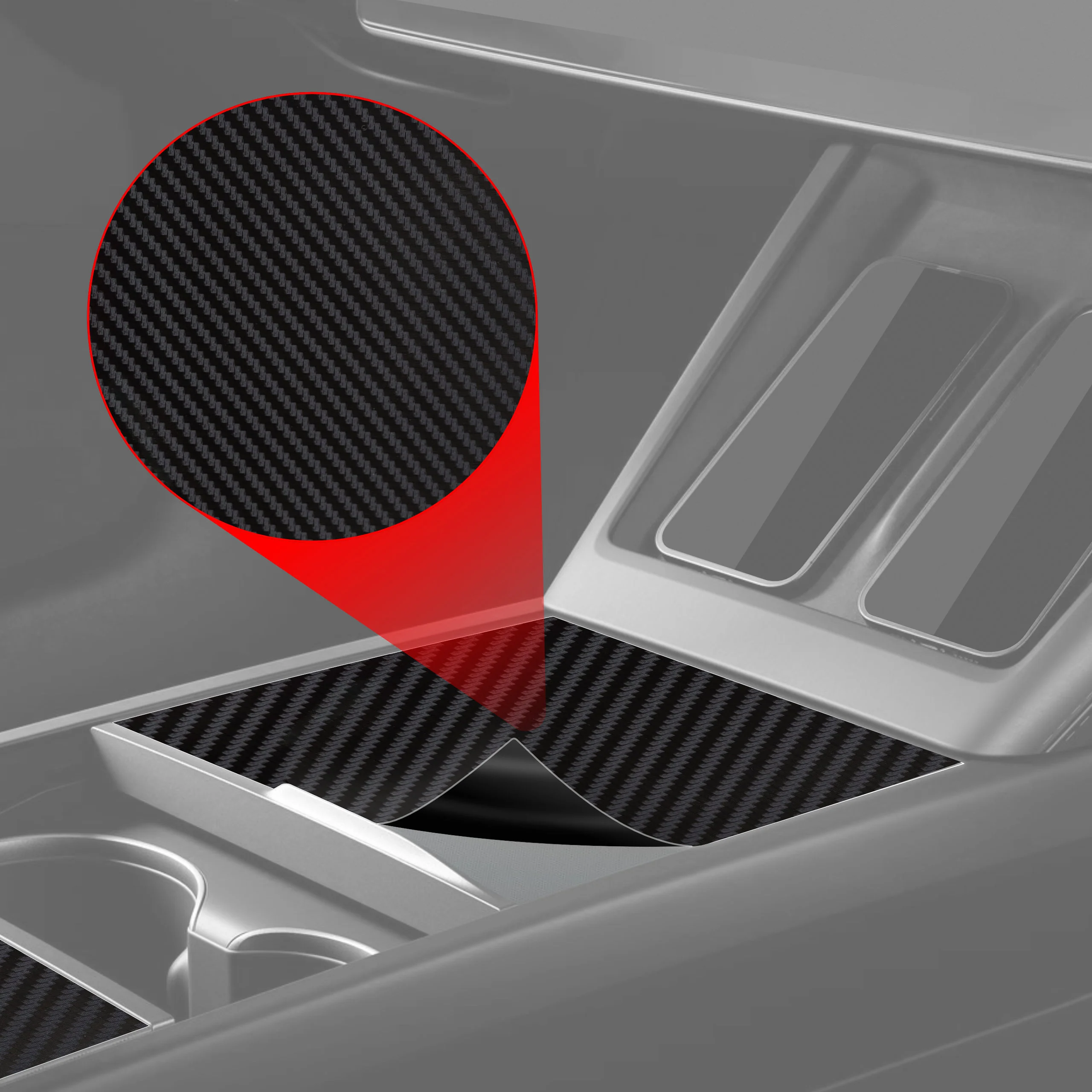9in1 Schutzfolien für Mittelkonsole & Armaturenbrett - Kia Sportage 5 Sitzheizung (2021-2024) Carbon Optik Matt Antifingerprint - Image 2