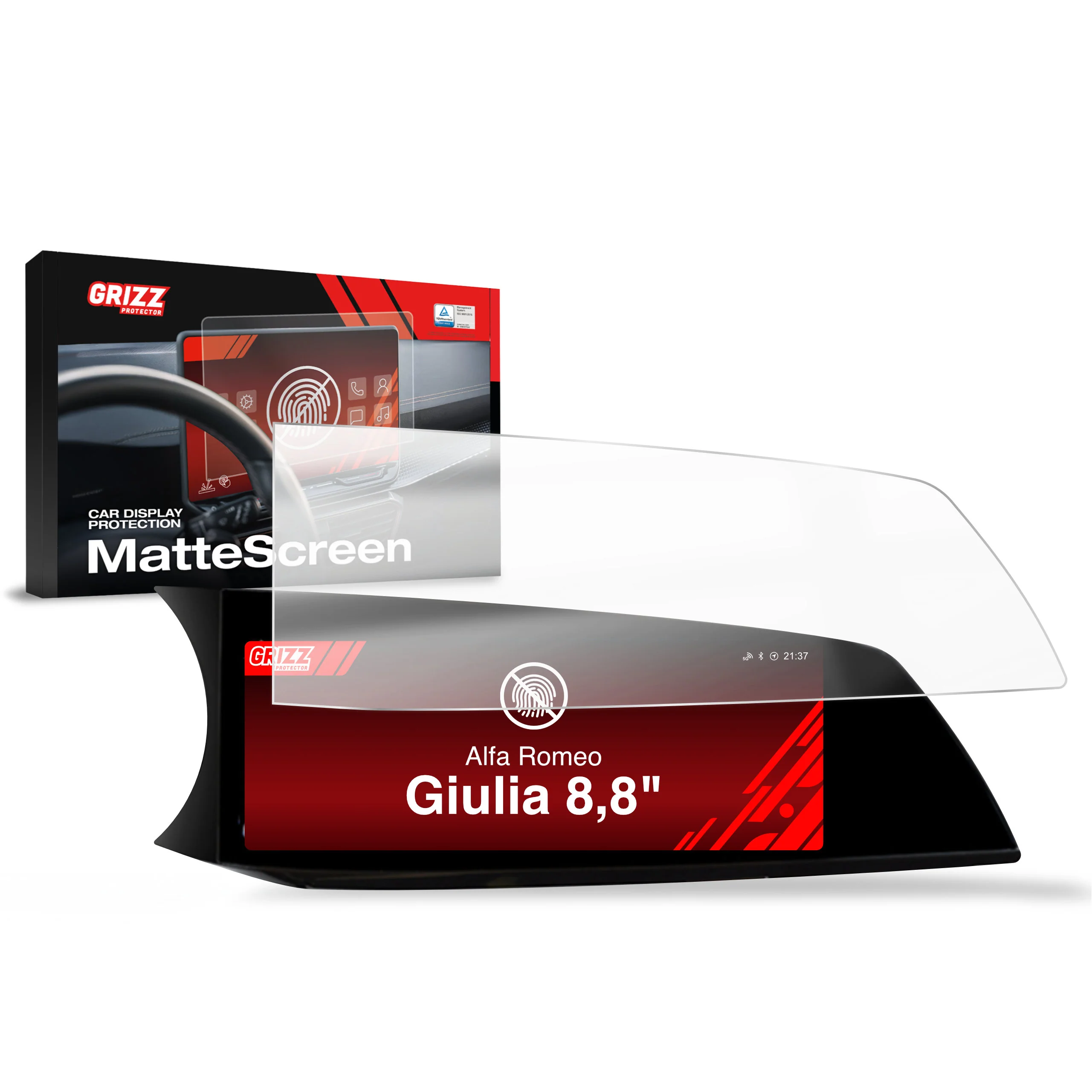 Displayschutzfolie für Alfa Romeo Giulia 8,8" (2025-2026) Anti-Fingerprint, Matt