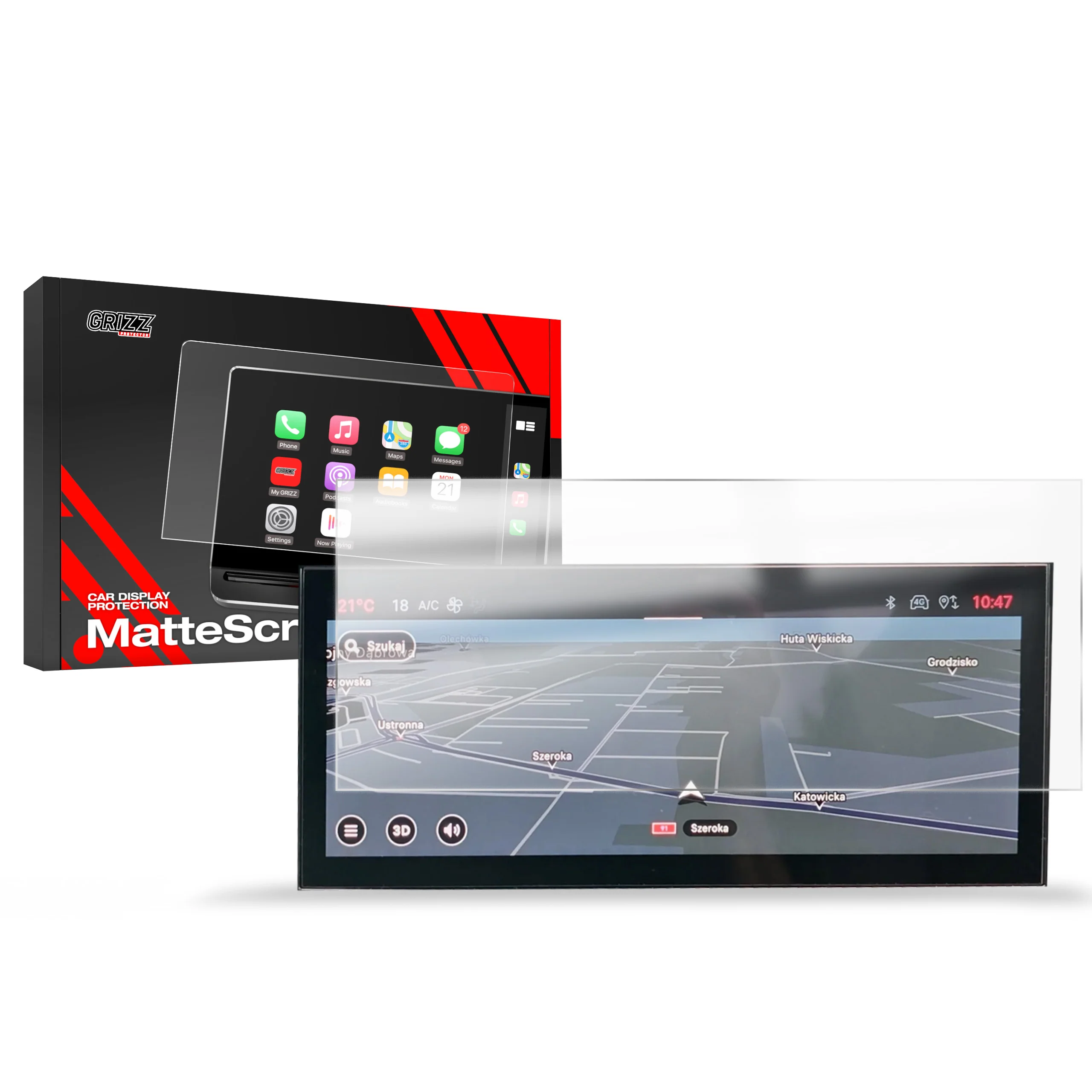 Displayschutzfolie für Alfa Romeo Junior 10,25" (2024-2026) Anti-Fingerprint, Matt