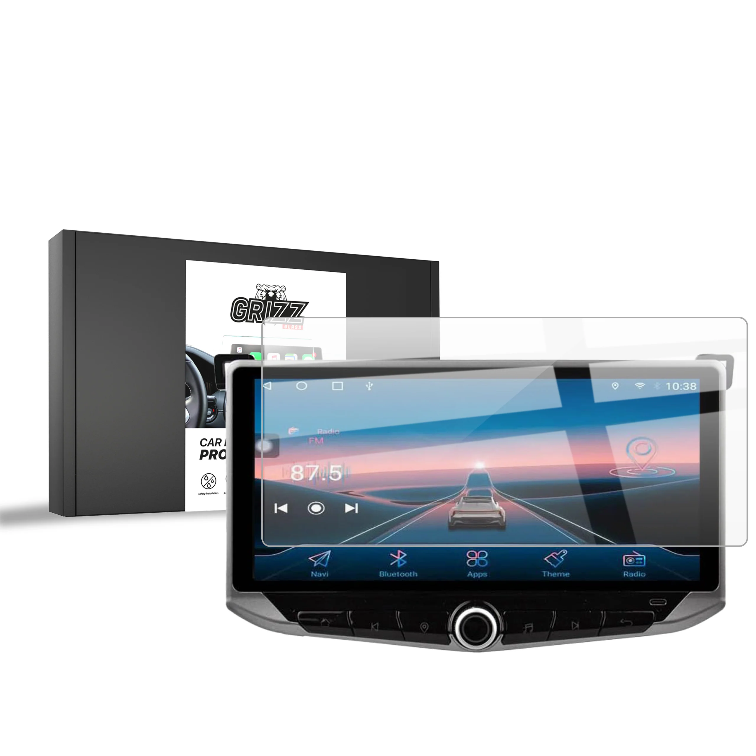 Displayschutzfolie für Android Radio Toyota RAV4 (2013-2019) Navi Folie, Kratzfest, Klar