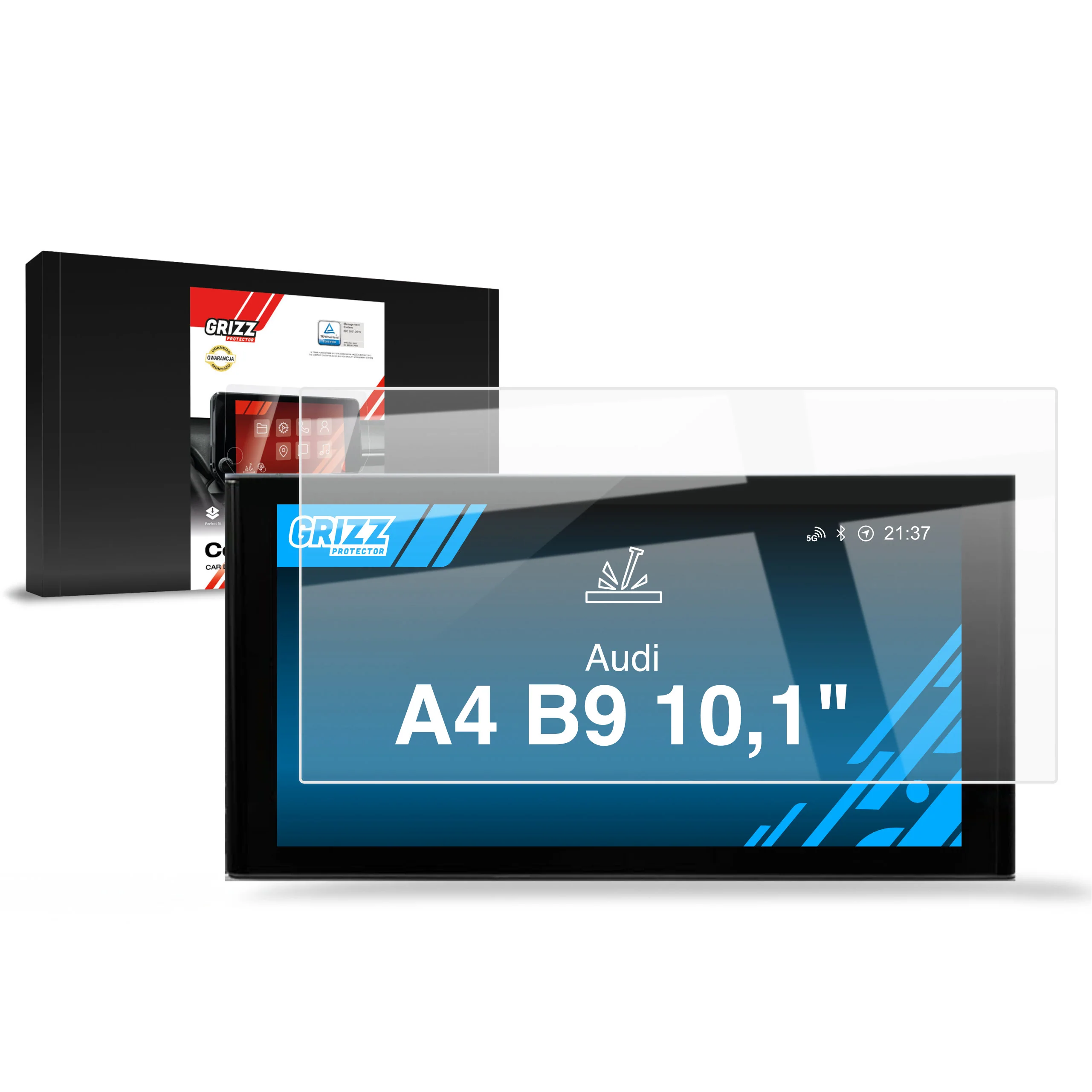 Displayschutzfolie für Audi A4 B9 10,1" (2015-2024) Navi Folie, Kratzfest, Klar