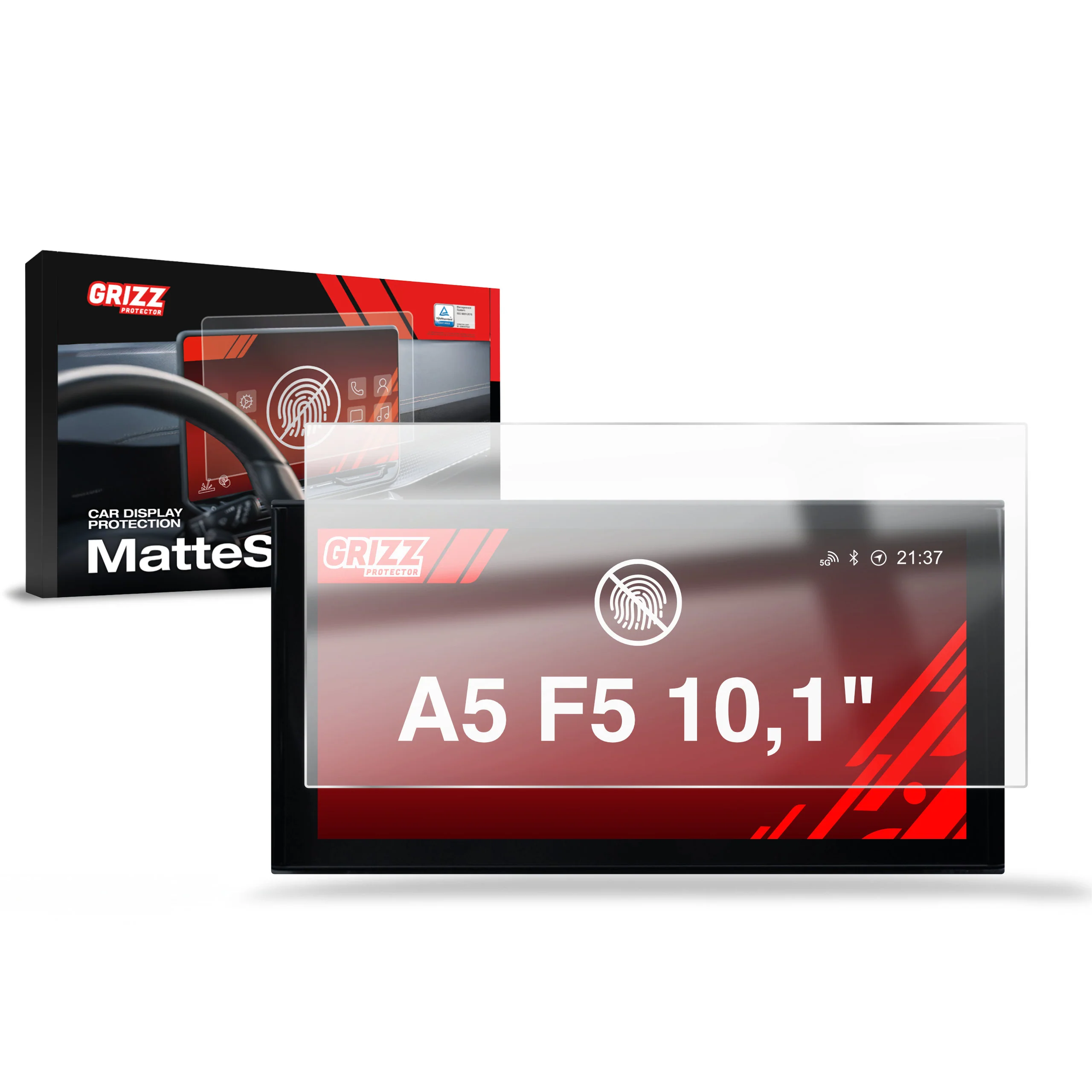 Displayschutzfolie für Audi A5 F5 10,1" (2019-2024) Anti-Fingerprint, Matt - Image 8