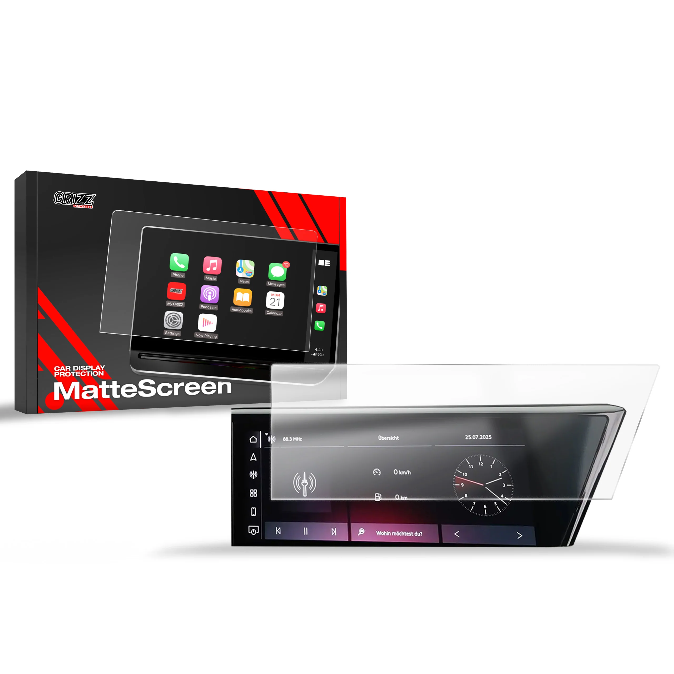 Displayschutzfolie für Audi Q5 (2025-2026) Anti-Fingerprint, Matt