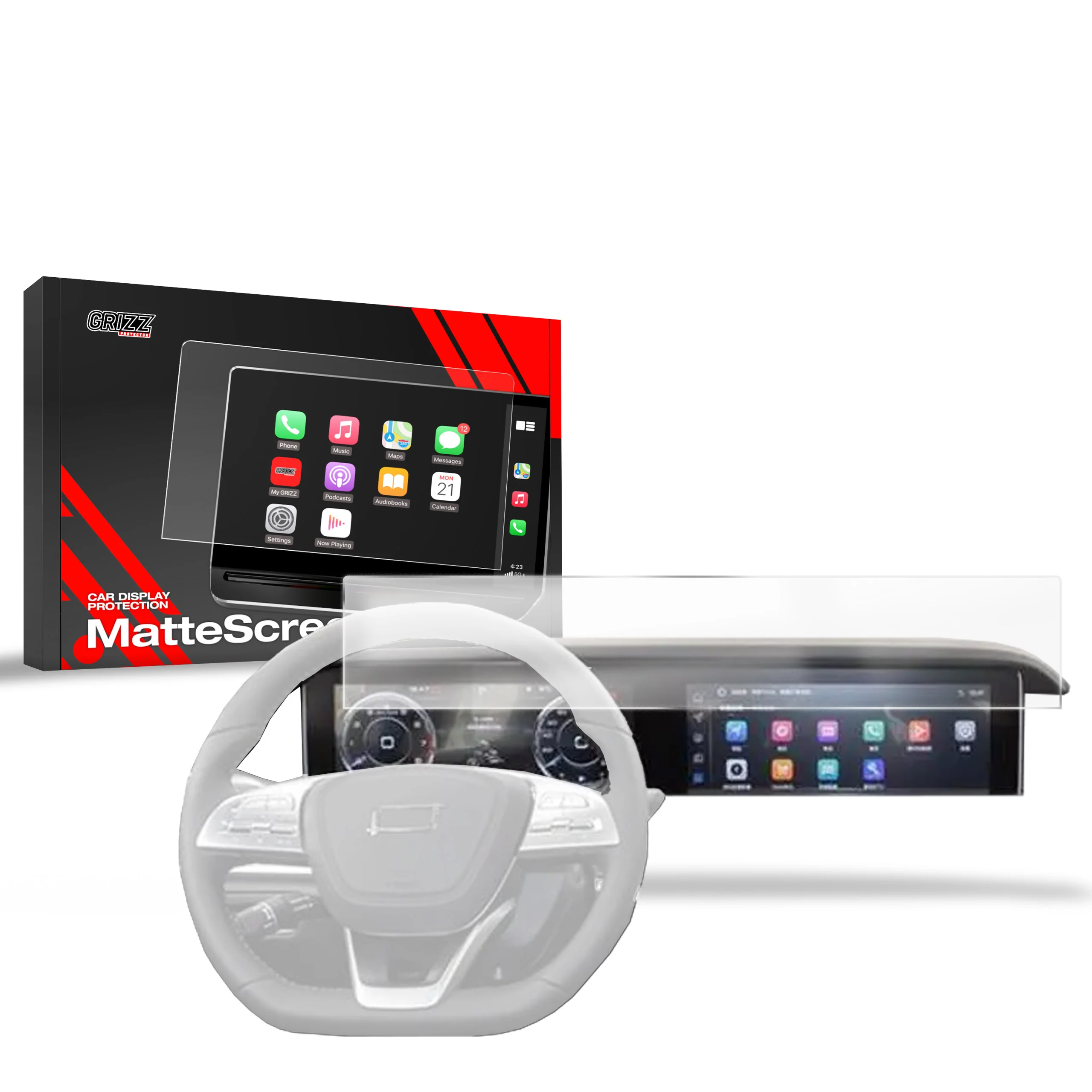 Displayschutzfolie für Bestune T77 12,3" (2025-2026) Anti-Fingerprint, Matt - Image 8