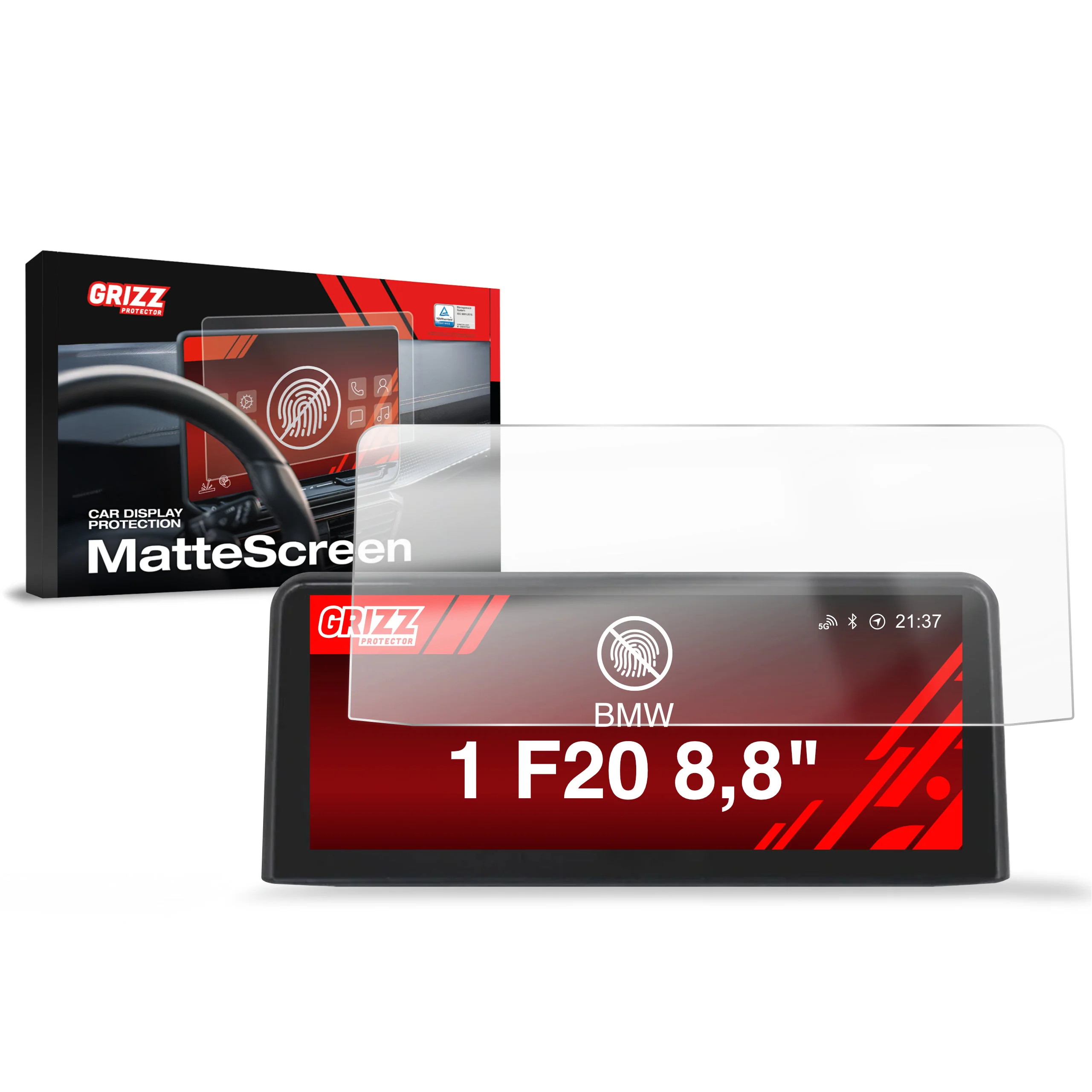 Displayschutzfolie für BMW 1 F20 8,8" (2011-2019) Anti-Fingerprint, Matt
