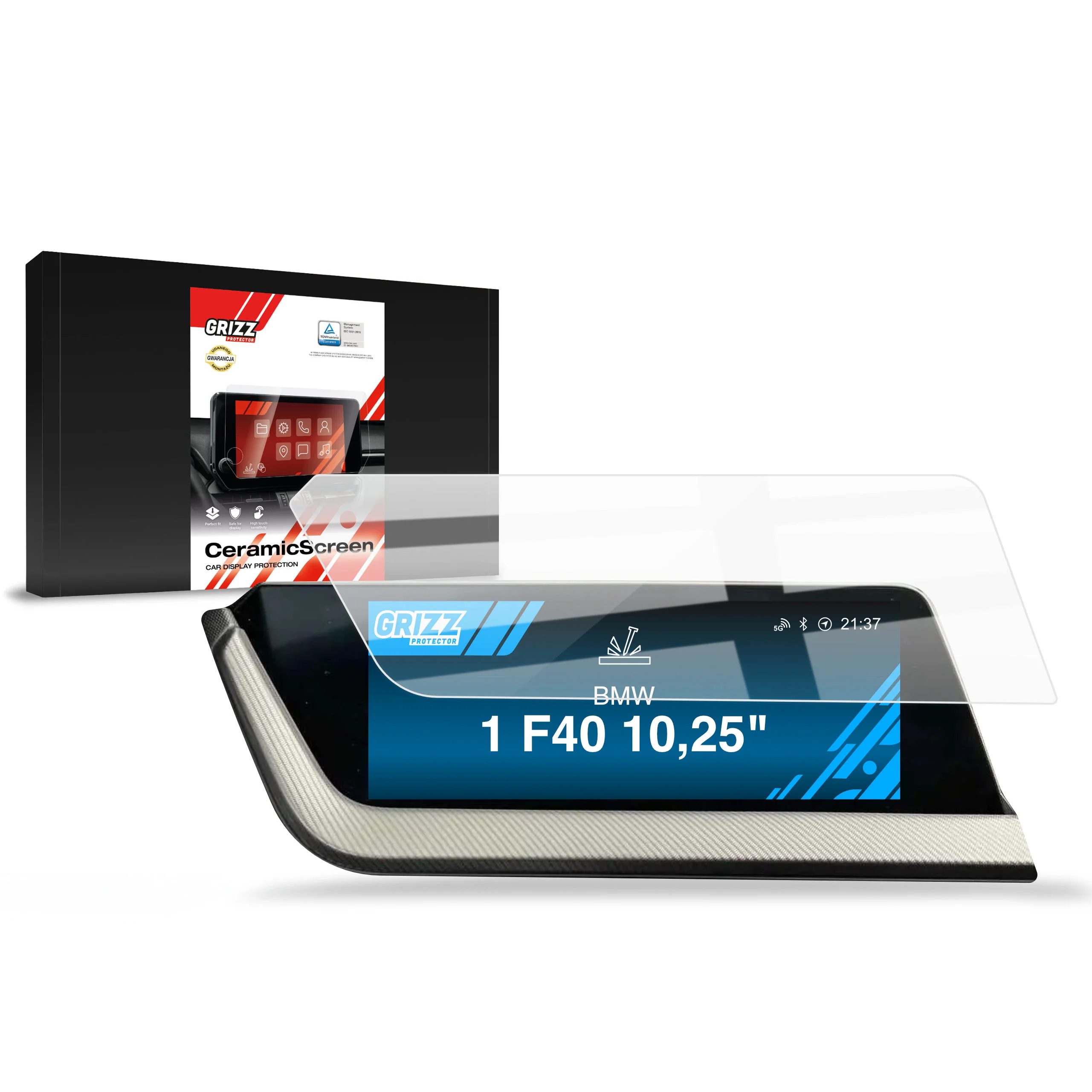 Displayschutzfolie für BMW 1 F40 10,25" (2019-2023) Navi Folie, Kratzfest, Klar