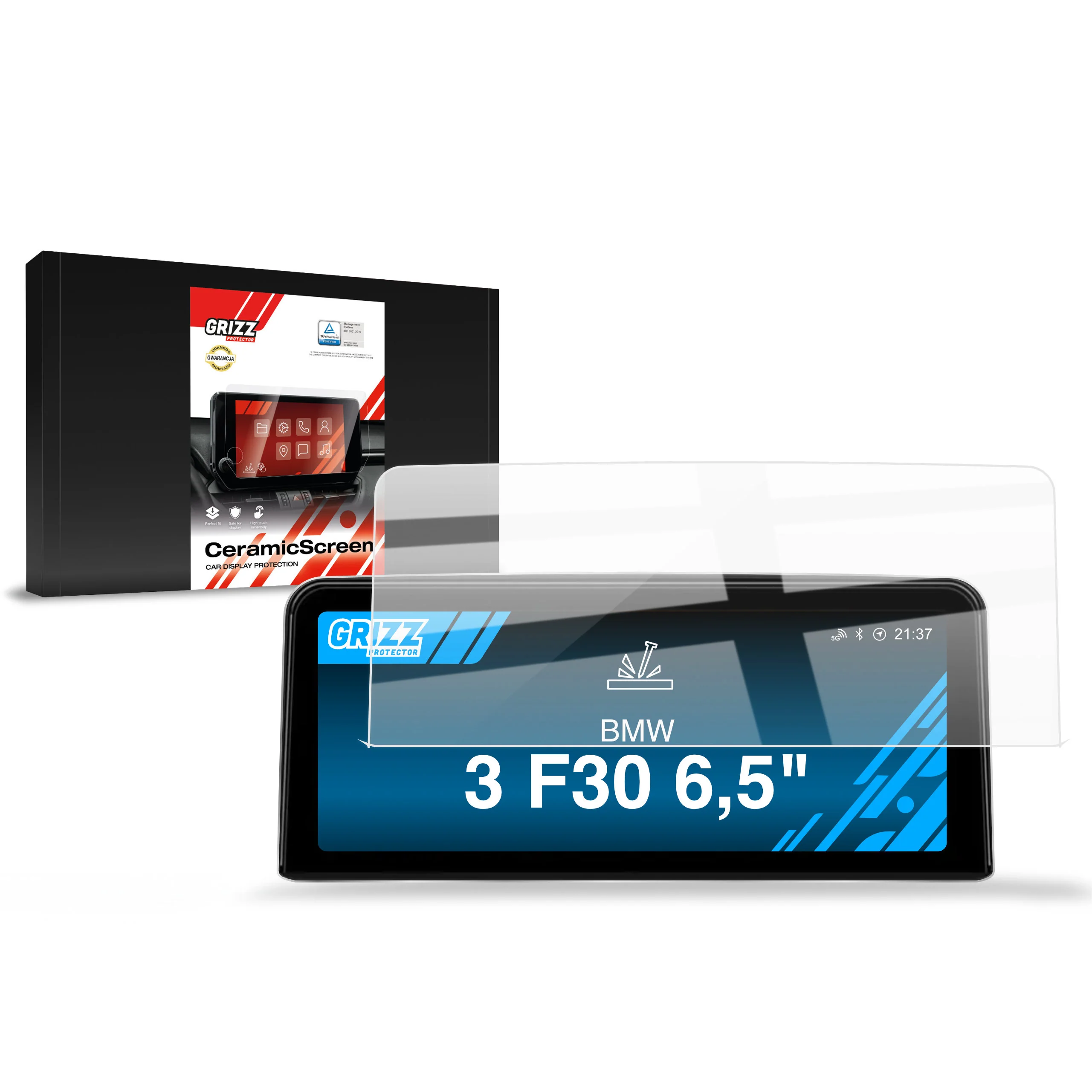 Displayschutzfolie für BMW 3 F30 (2012-2020) Navi Folie, Kratzfest, Klar - Image 9