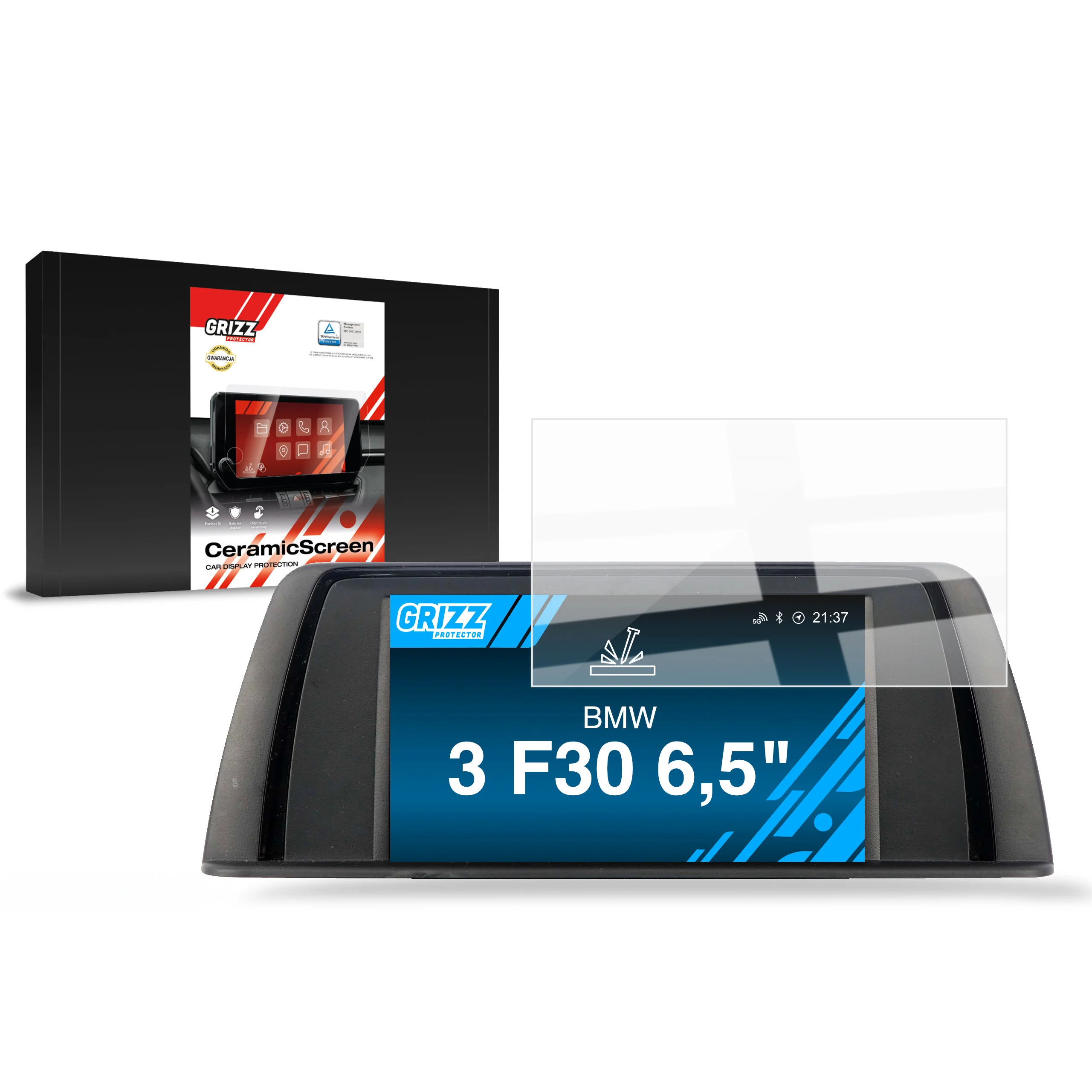Displayschutzfolie für BMW 3 F30 6,5" (2014-2019) Navi Folie, Kratzfest, Klar - Image 9