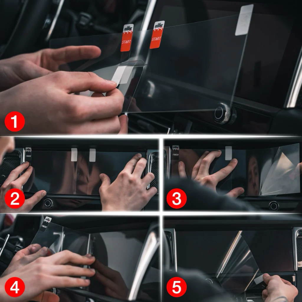 Displayschutzfolie für BMW 6 Gran Coupé F06 10,25" (2012-2014) Navi Folie, Kratzfest, Klar - Image 7