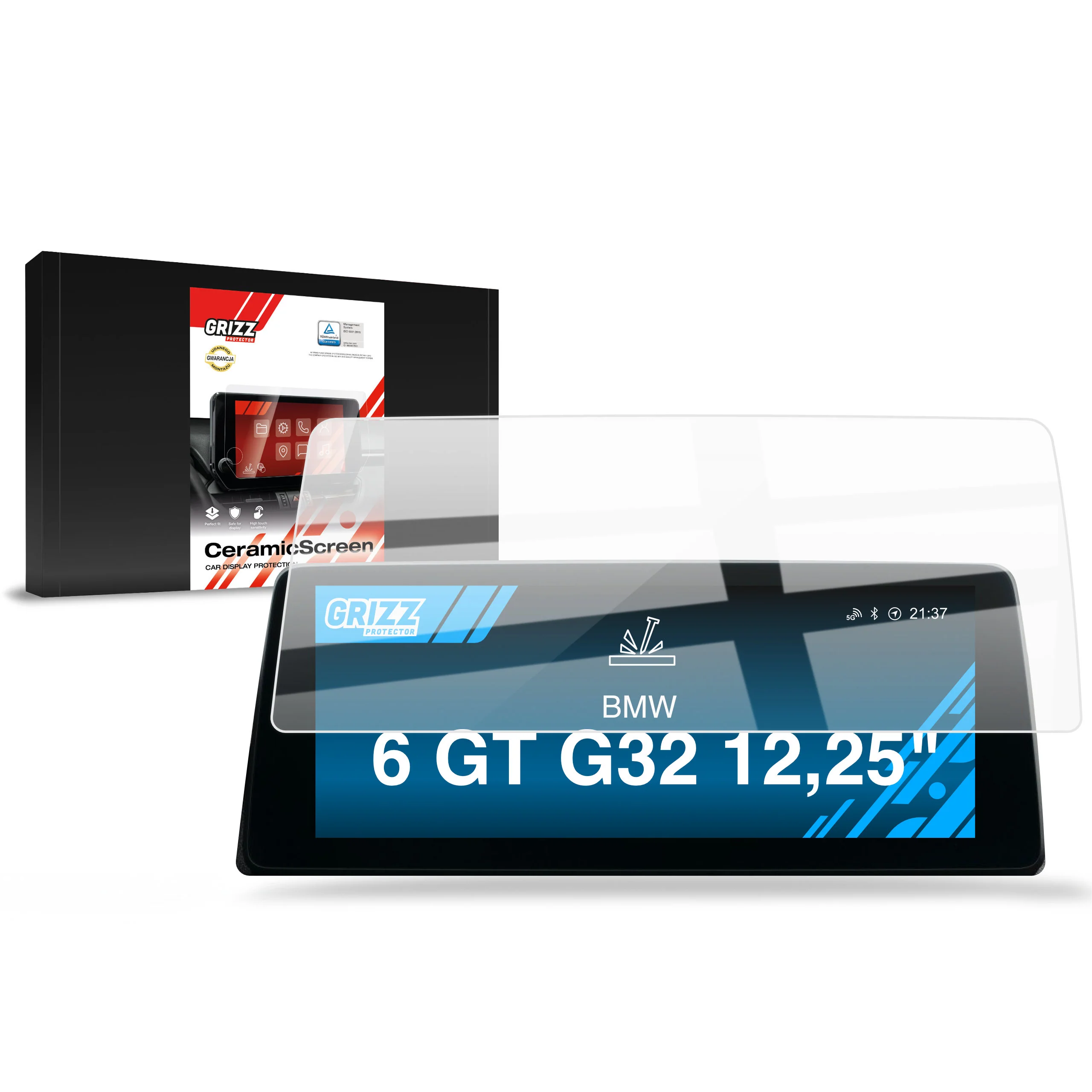 Displayschutzfolie für BMW 6 GT G32 12,25" (2020-2023) Navi Folie, Kratzfest, Klar