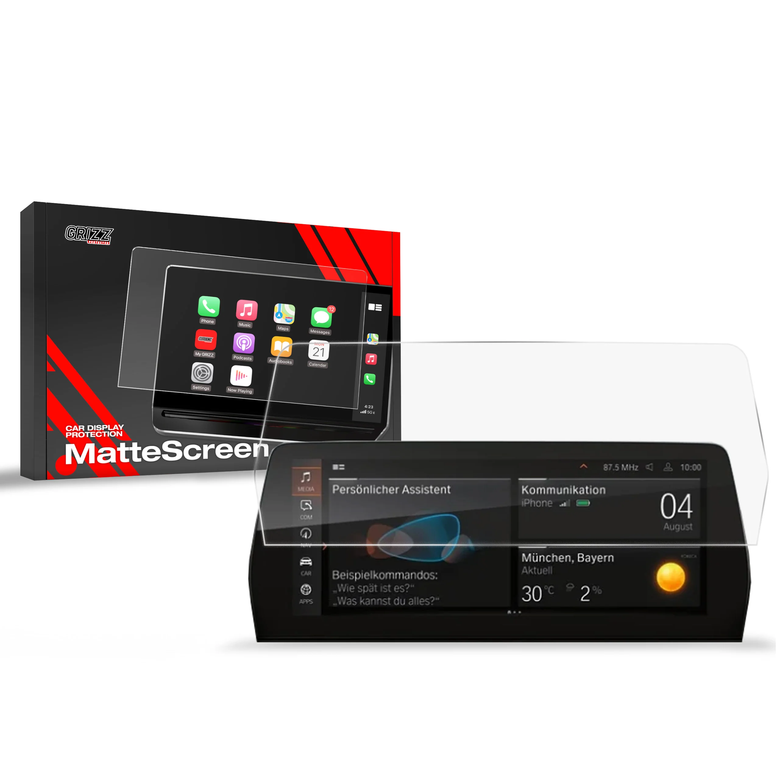 Displayschutzfolie für BMW 8 Coupe G15 (2022-2026) Anti-Fingerprint, Matt