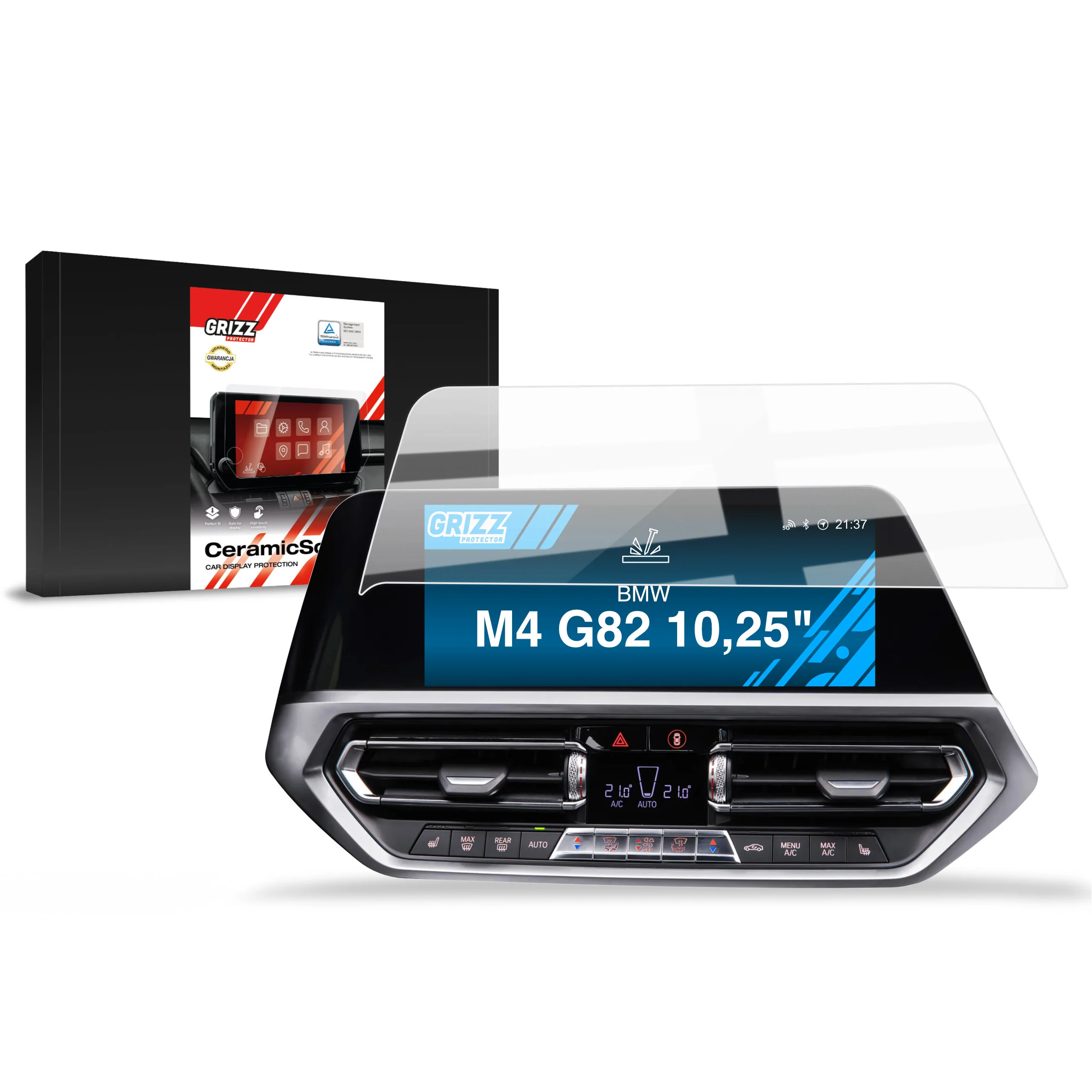 Displayschutzfolie für BMW M4 F82 8,8" (2014-2020) Navi Folie, Kratzfest, Klar - Image 9
