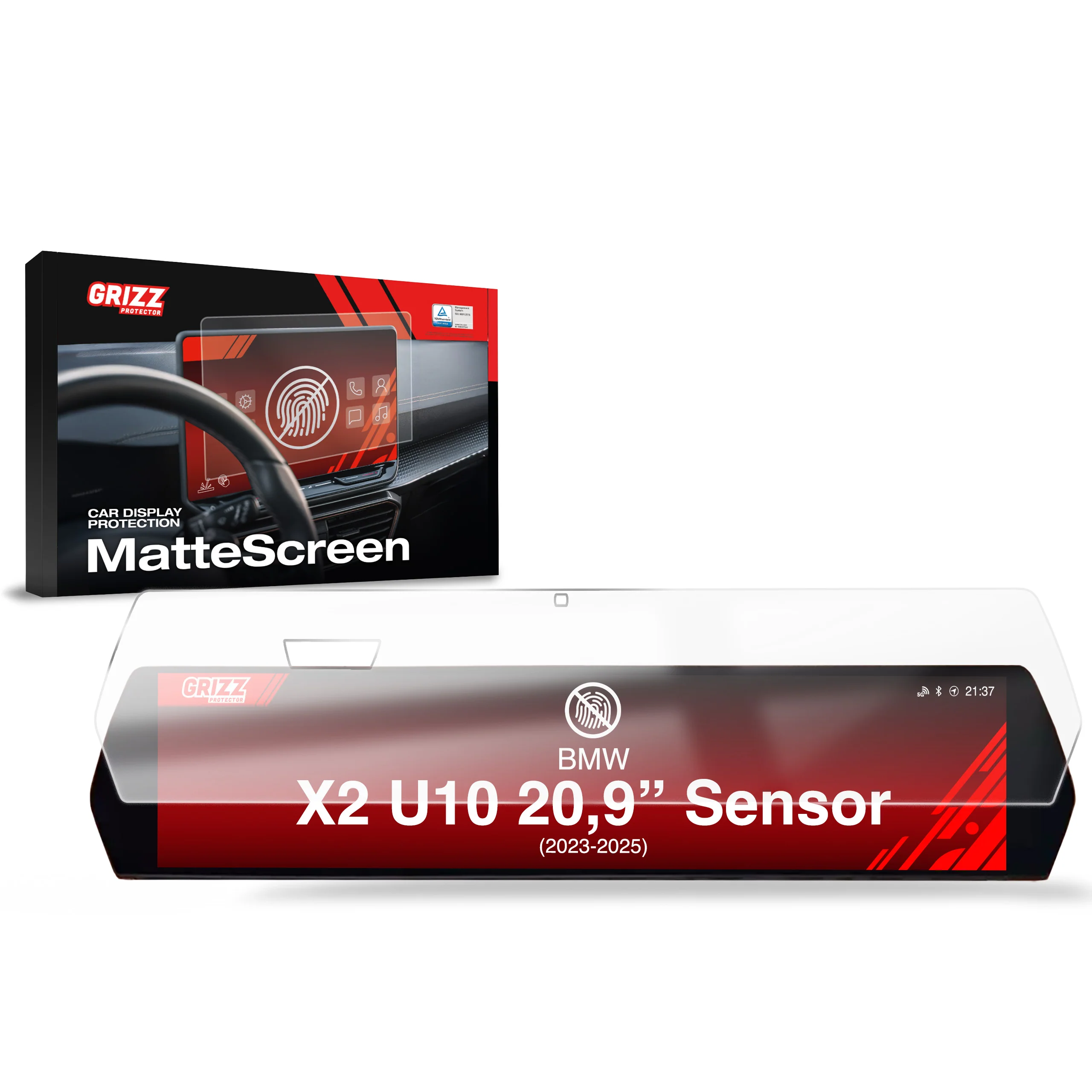 Displayschutzfolie für BMW X2 U10 Sensor (2023-2026) Anti-Fingerprint, Matt