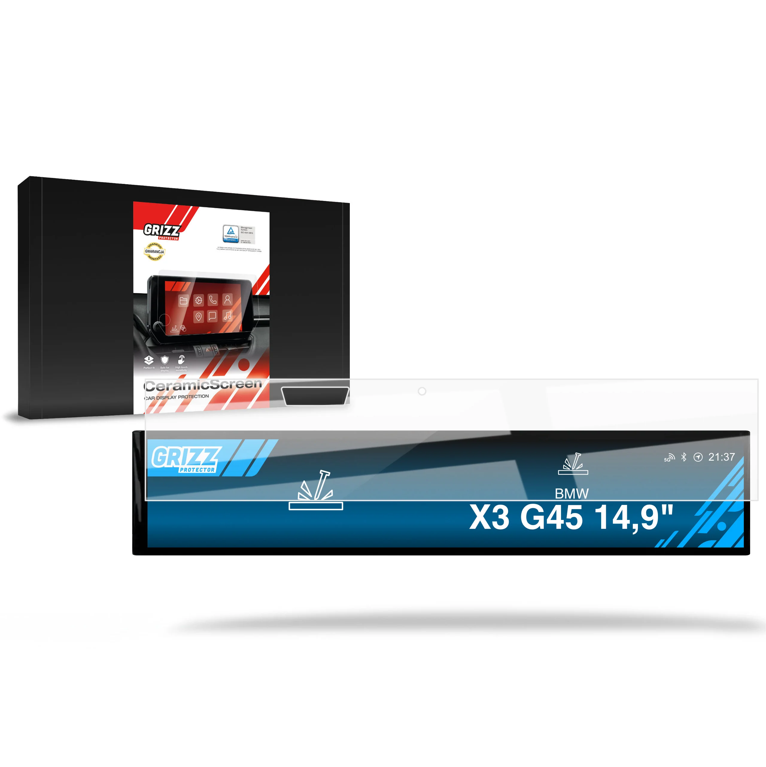 Displayschutzfolie für BMW X3 G45 Sensor (2024-2026) Navi Folie, Kratzfest, Klar
