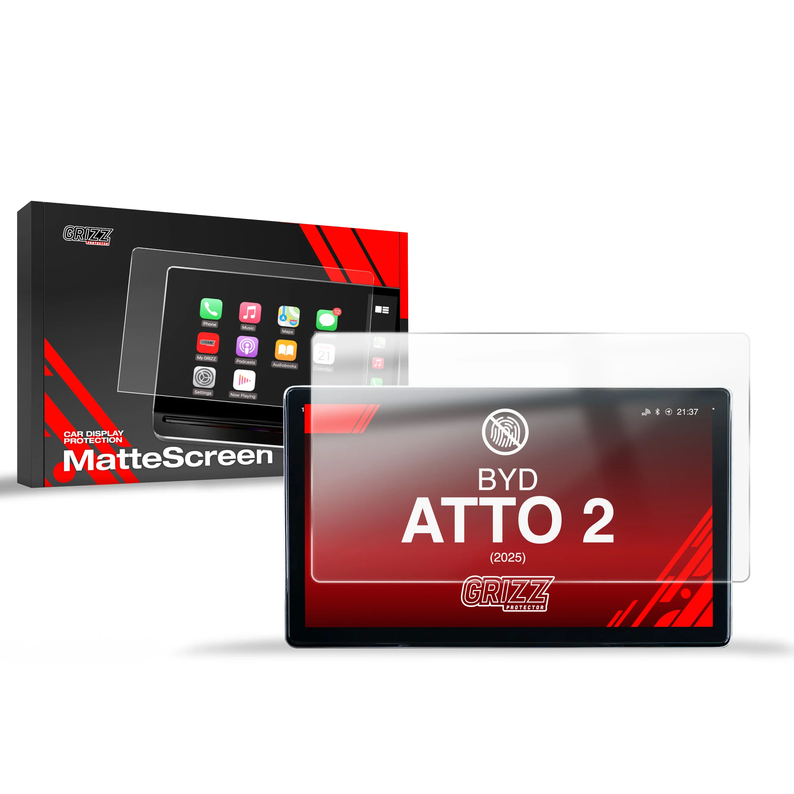 Displayschutzfolie für BYD ATTO 2 10,1" (2025-2026) Anti-Fingerprint, Matt