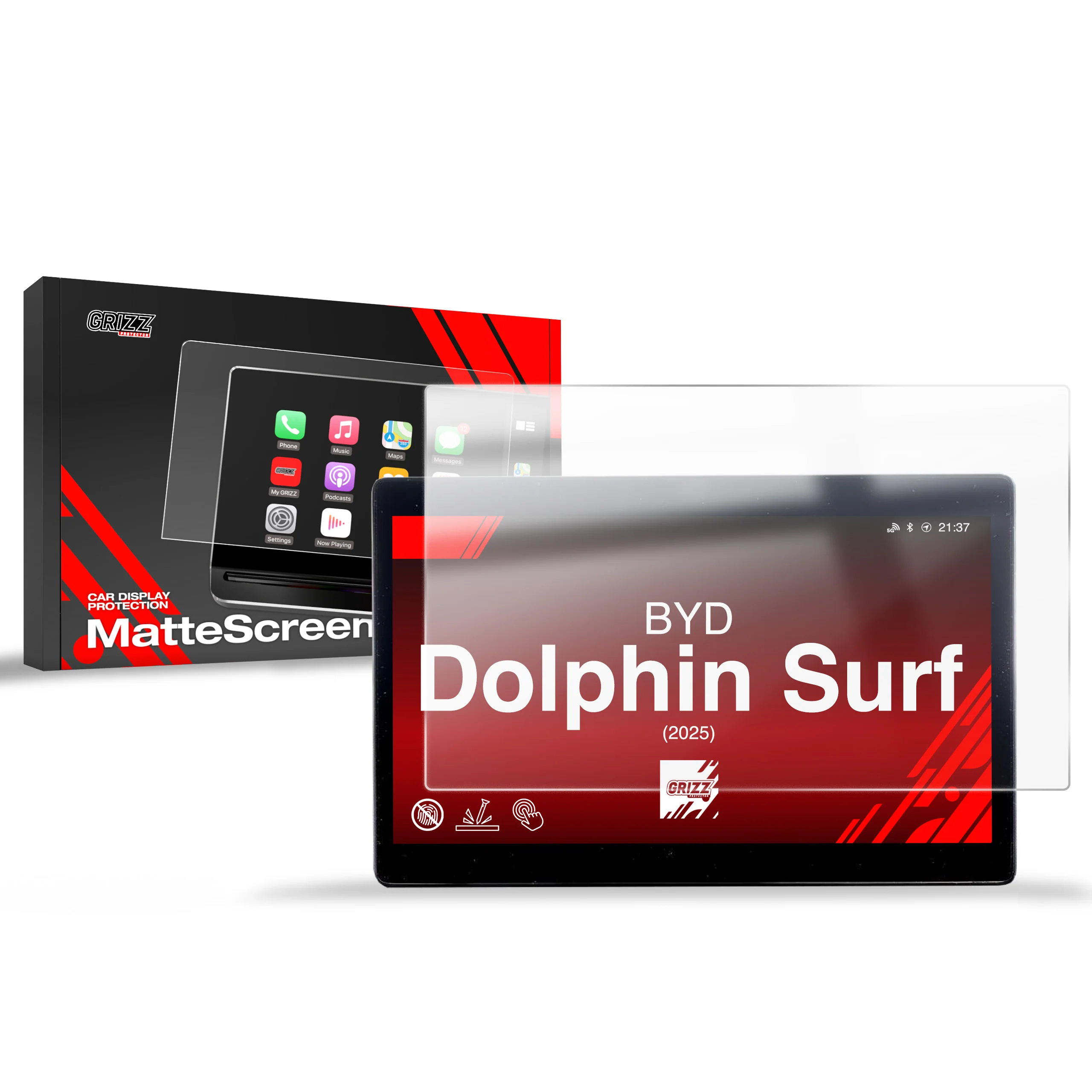 Displayschutzfolie für BYD Dolphin Surf (2025-2026) Anti-Fingerprint, Matt