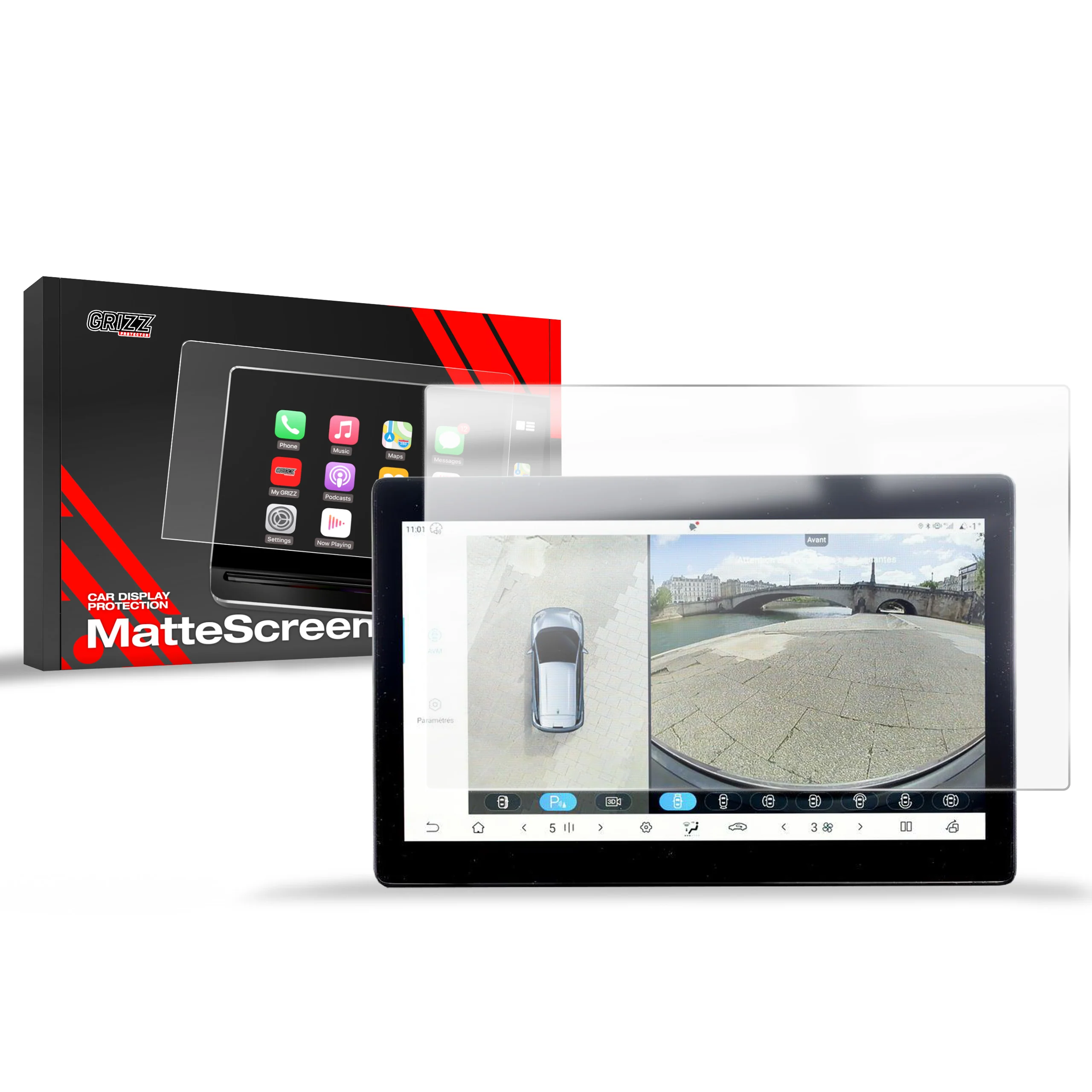Displayschutzfolie für BYD Dolphin Surf (2025-2026) Anti-Fingerprint, Matt - Image 8