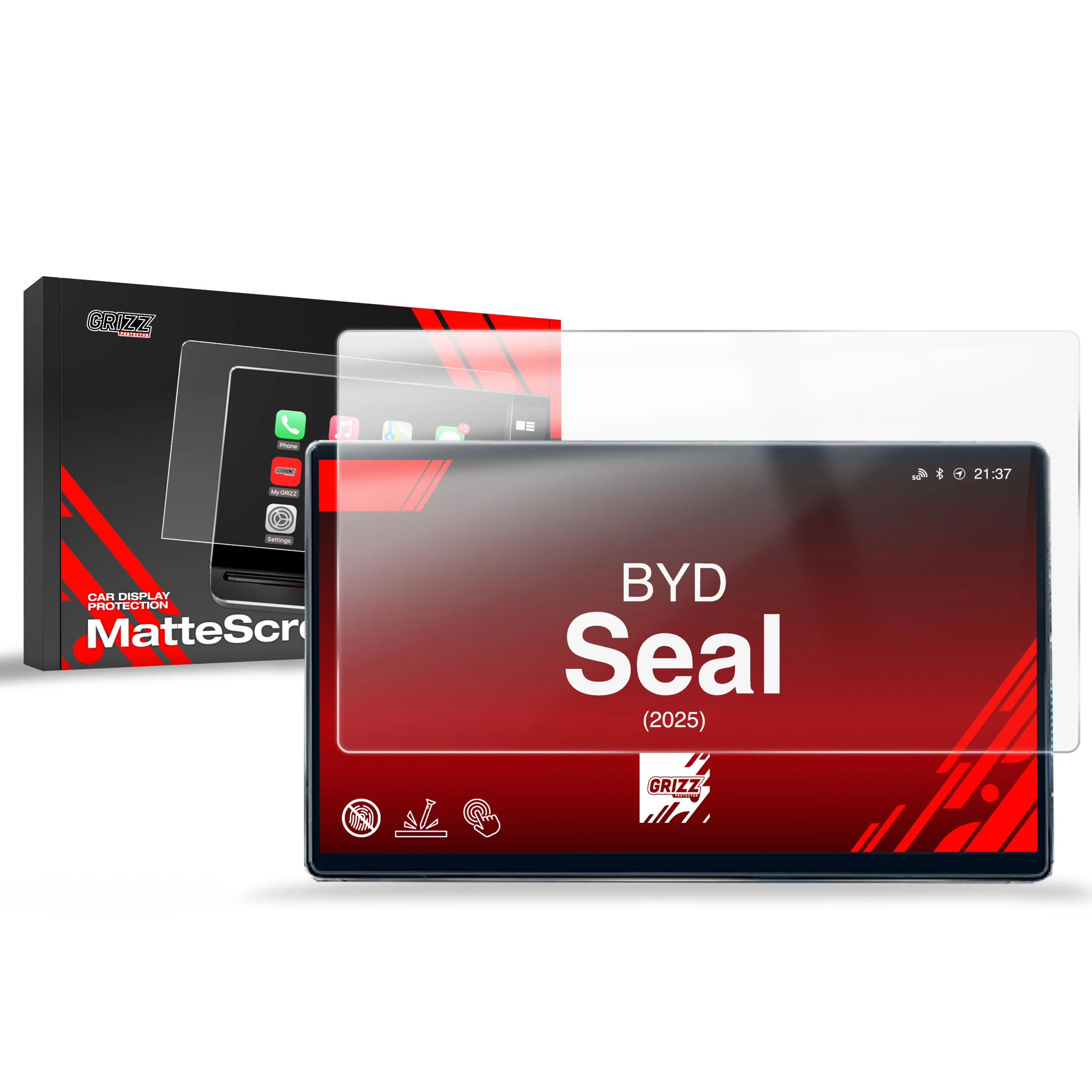 Displayschutzfolie für BYD Seal (2025-2026) Anti-Fingerprint, Matt