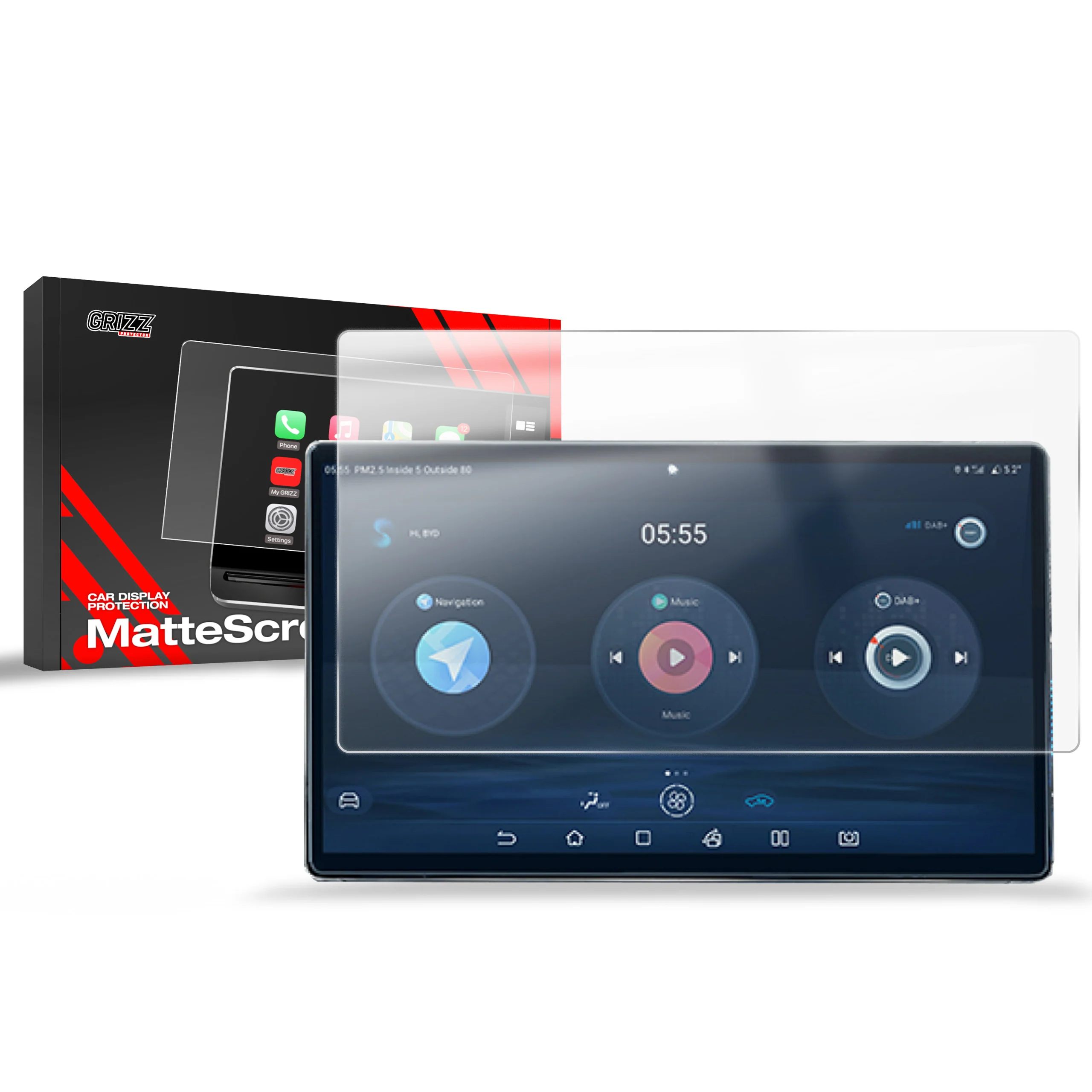 Displayschutzfolie für BYD Seal (2025-2026) Anti-Fingerprint, Matt - Image 8